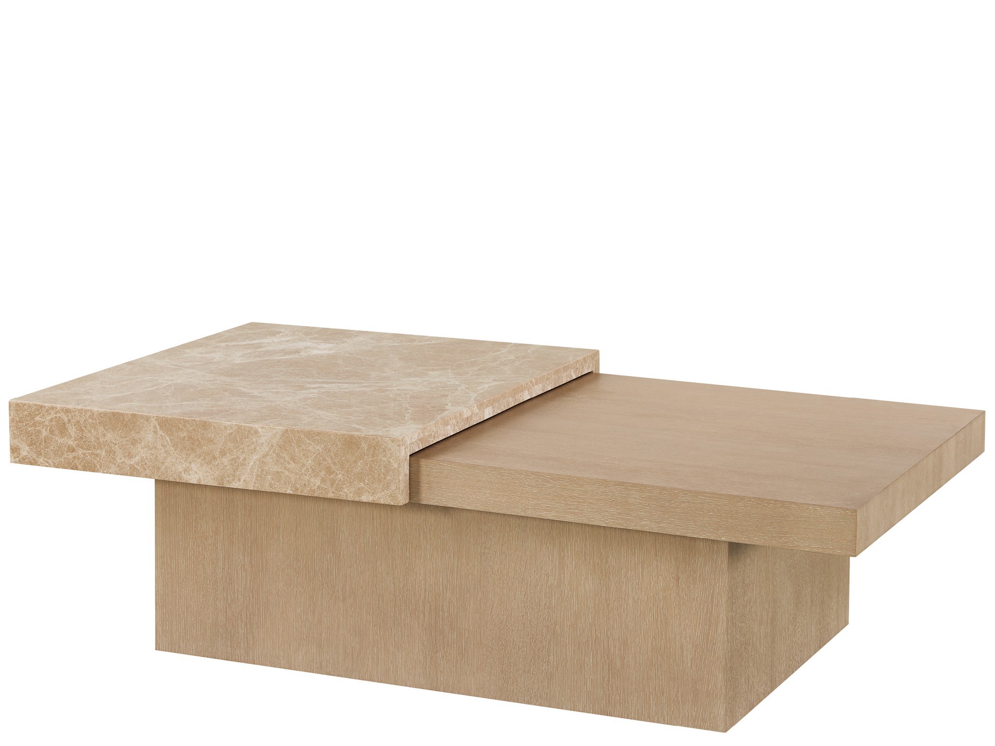 Light Emperador Cocktail Table - Silo with a white background