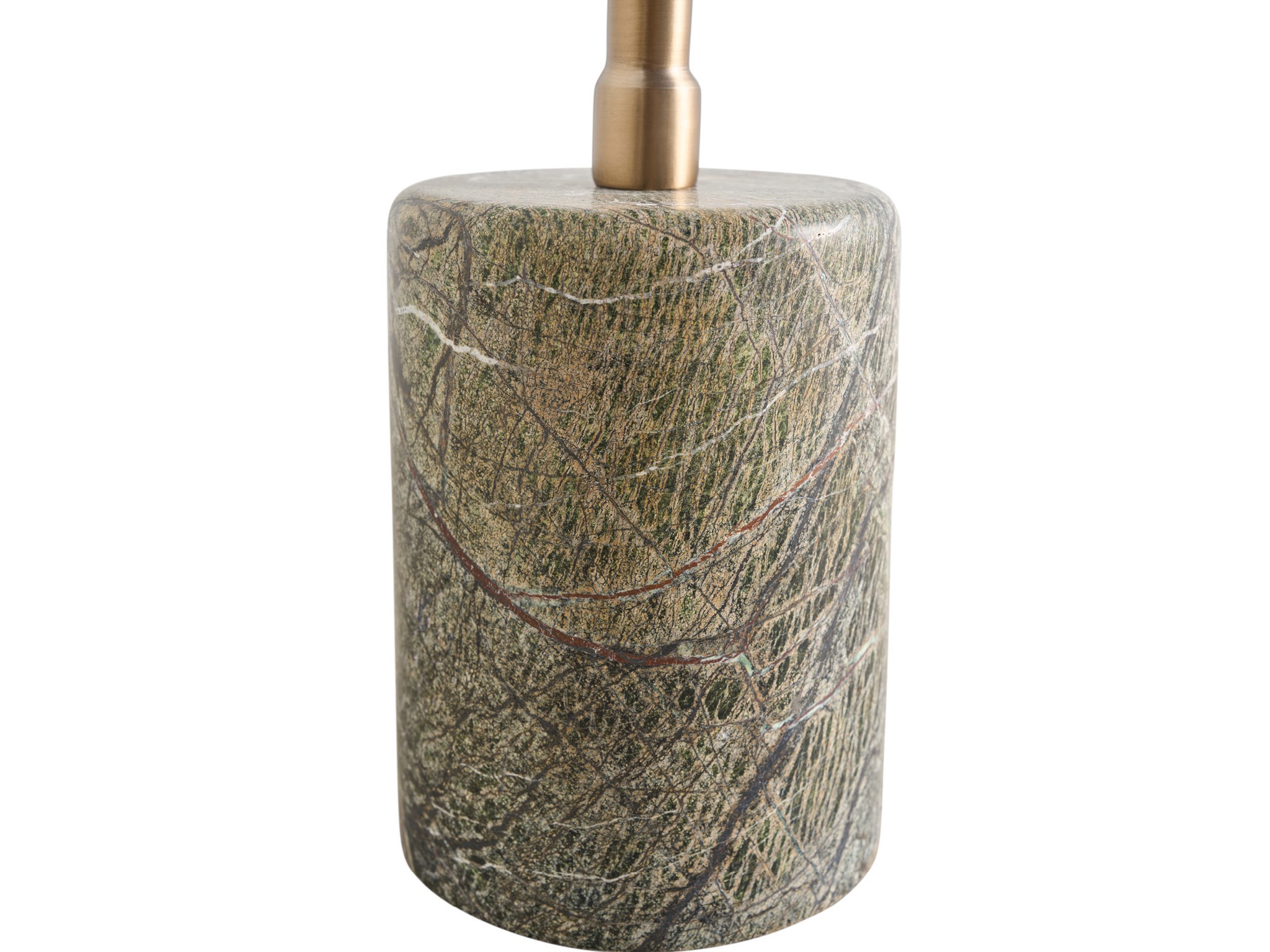 Green Marble Table - Silo with a white background