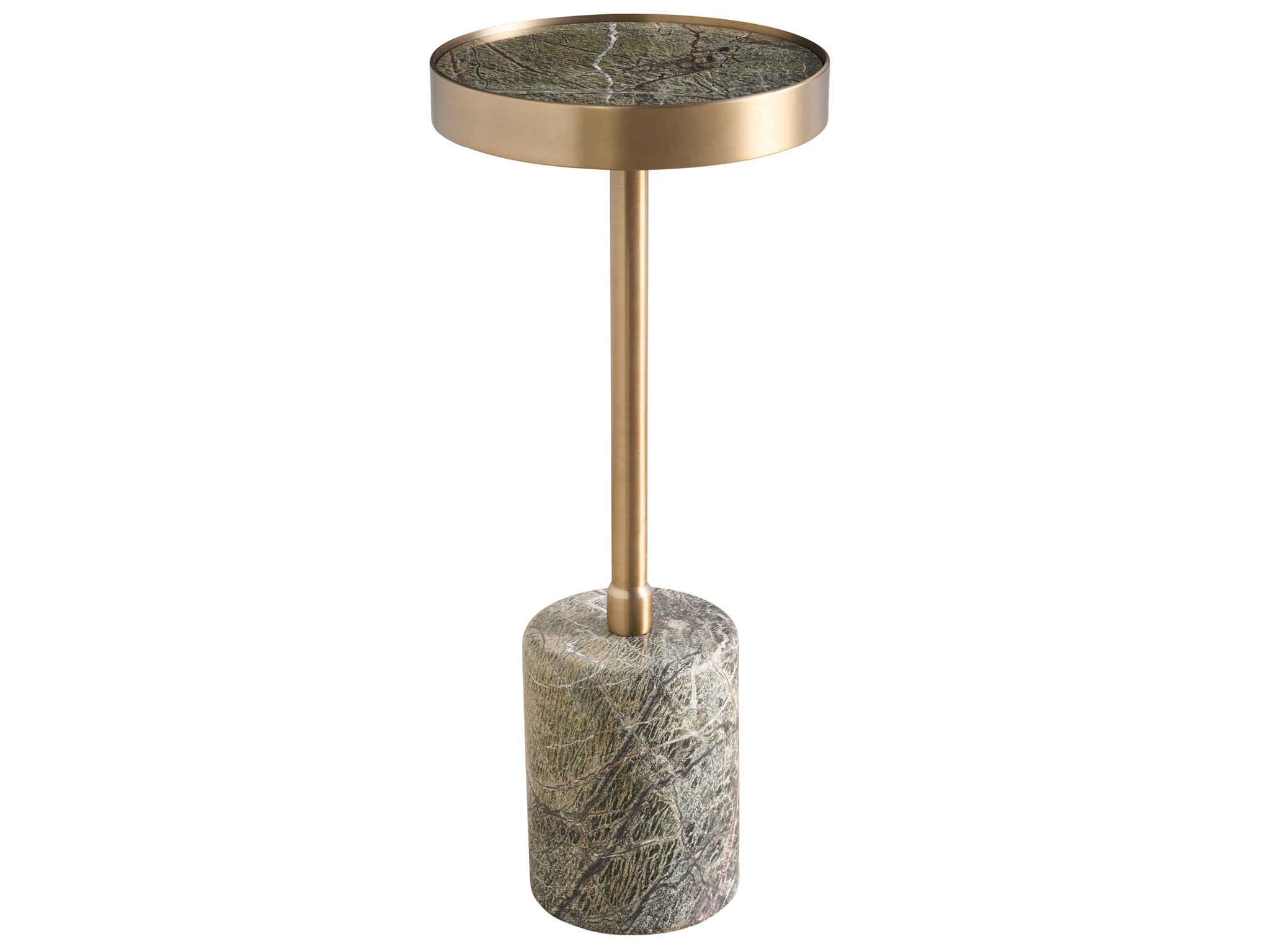 Green Marble Table - Silo with a white background