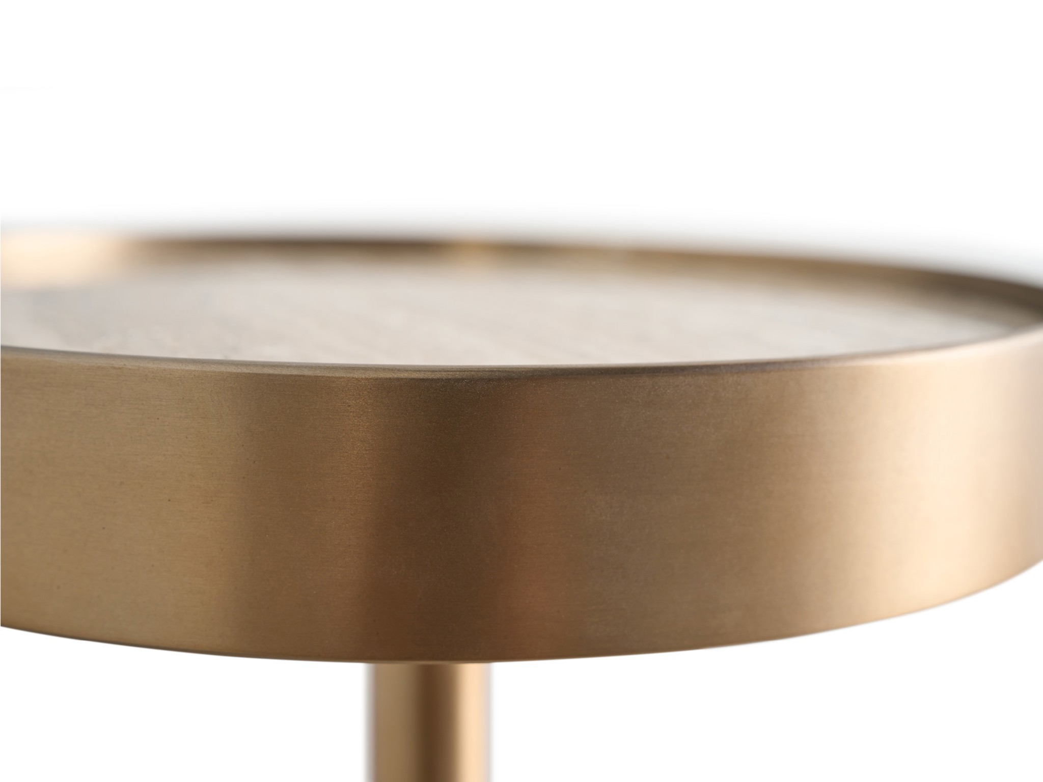 White Travertine Table - Silo with a white background