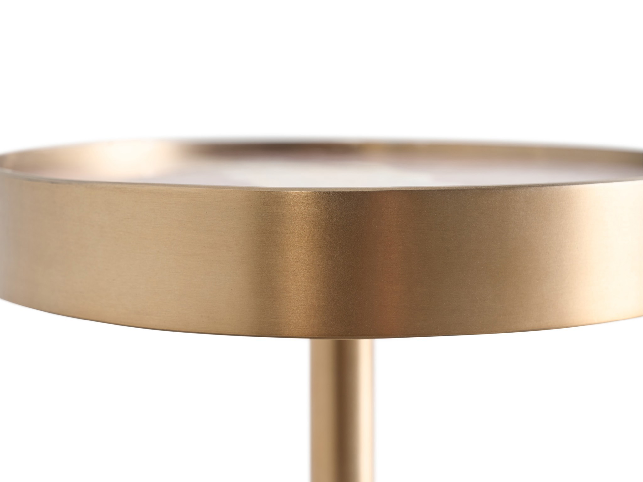 Cherry Gold Marble Table - Silo with a white background