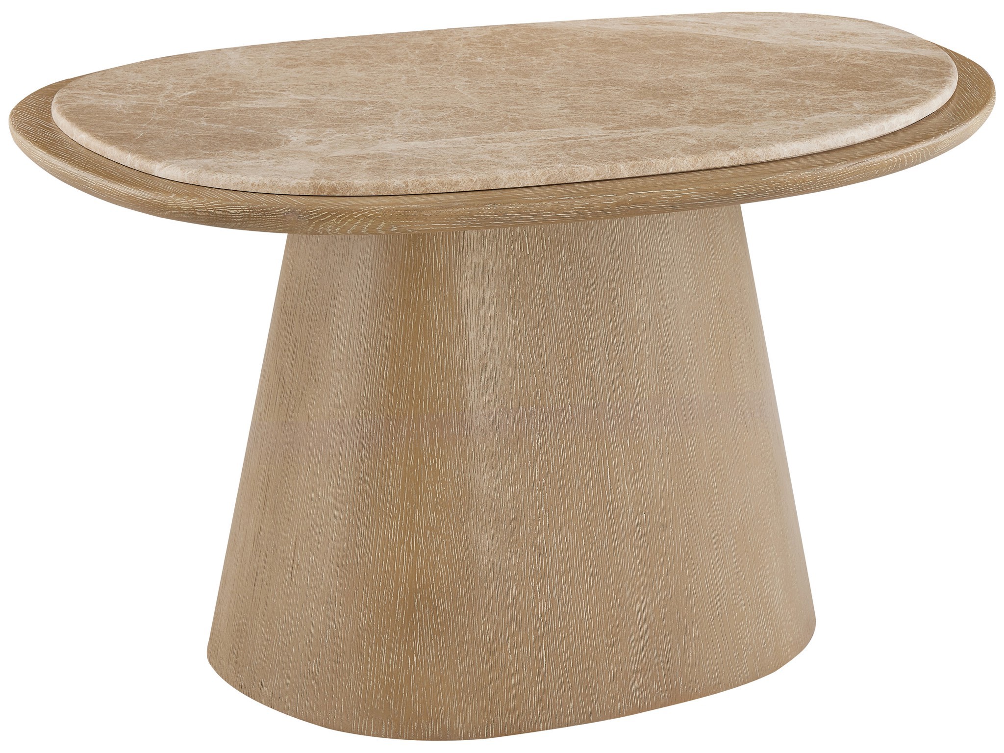 Medium Light Emperador Table - Silo with a white background