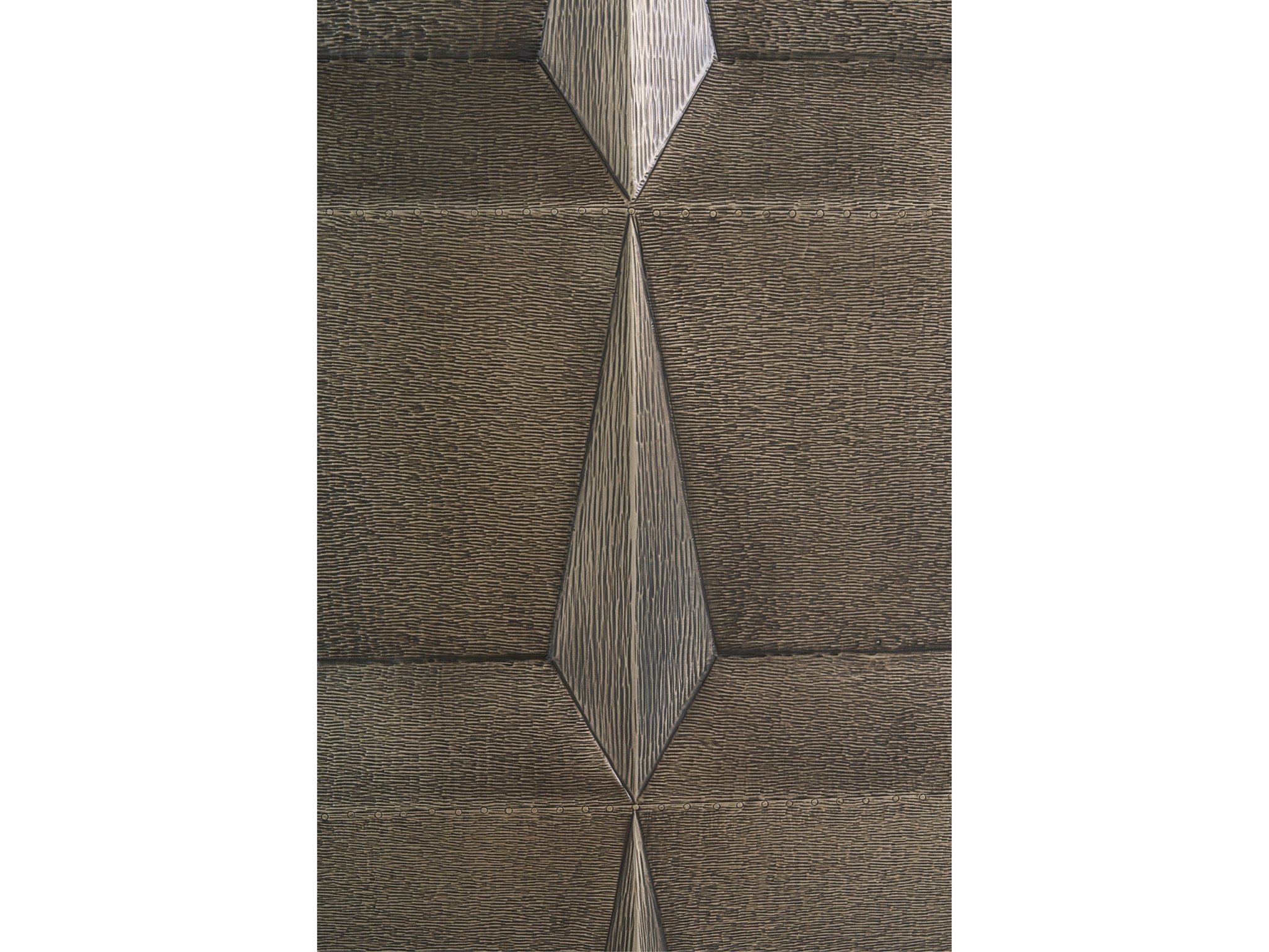 White Copper Credenza - Silo with a white background