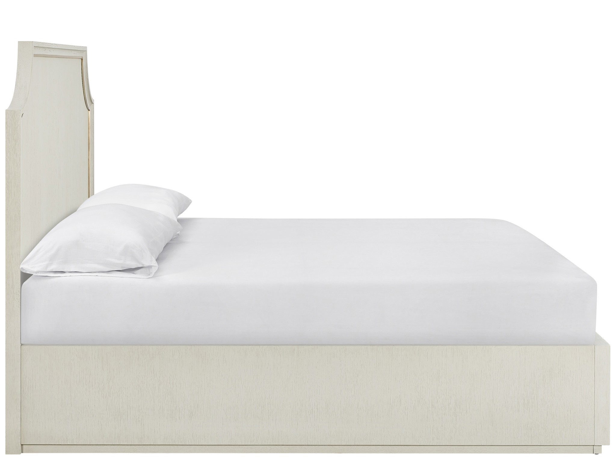 Flax Panel Bed King - Silo with a white background