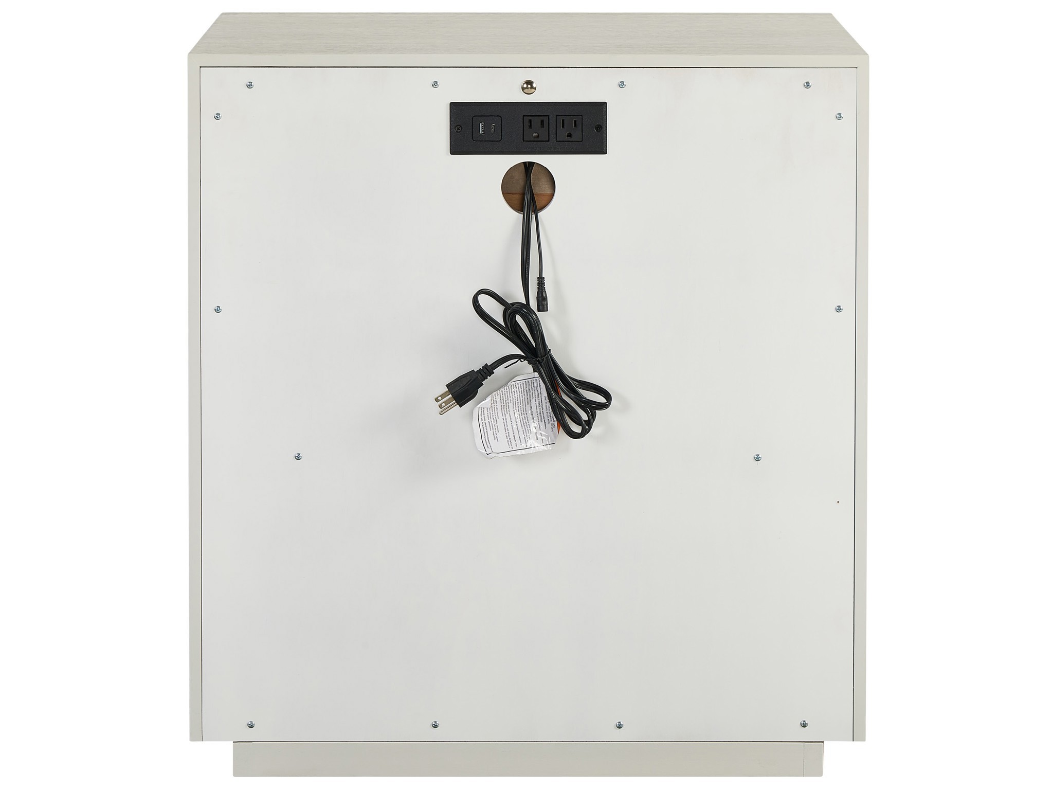 Flax Nightstand - Silo with a white background