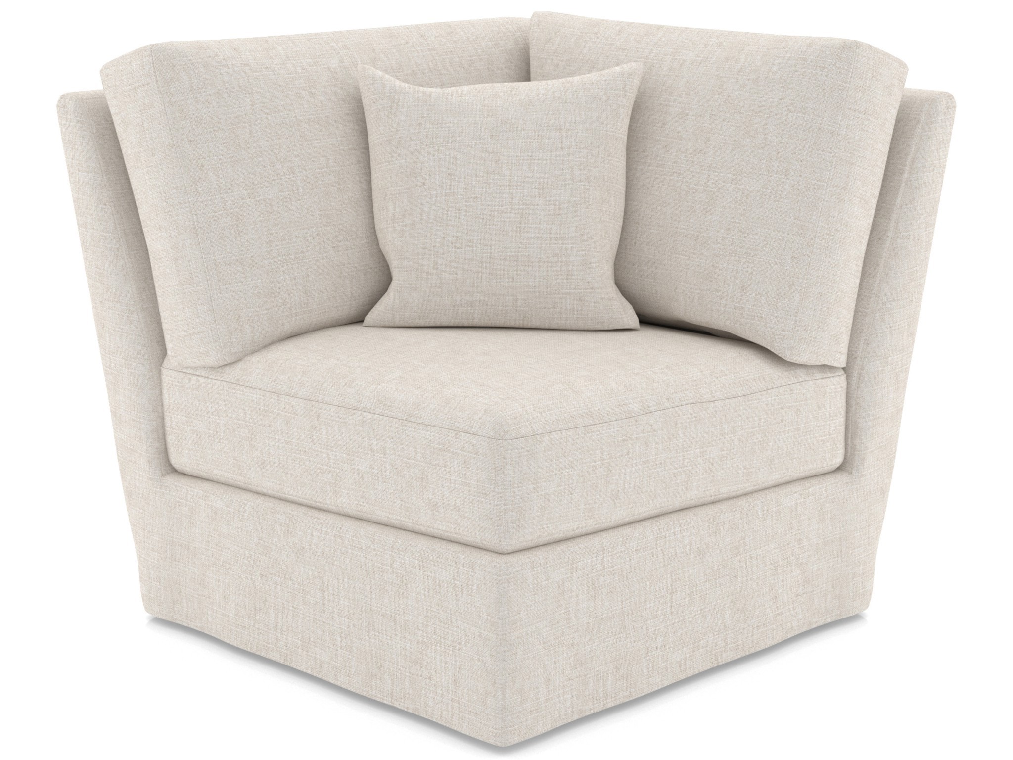Lennon Slipcover Corner Chair - Special Order - Silo with a white background