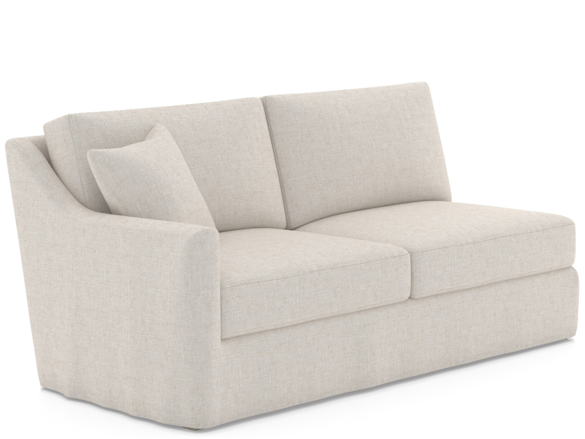 Lennon Slipcover Loveseat LAF - Special Order - Silo with a white background