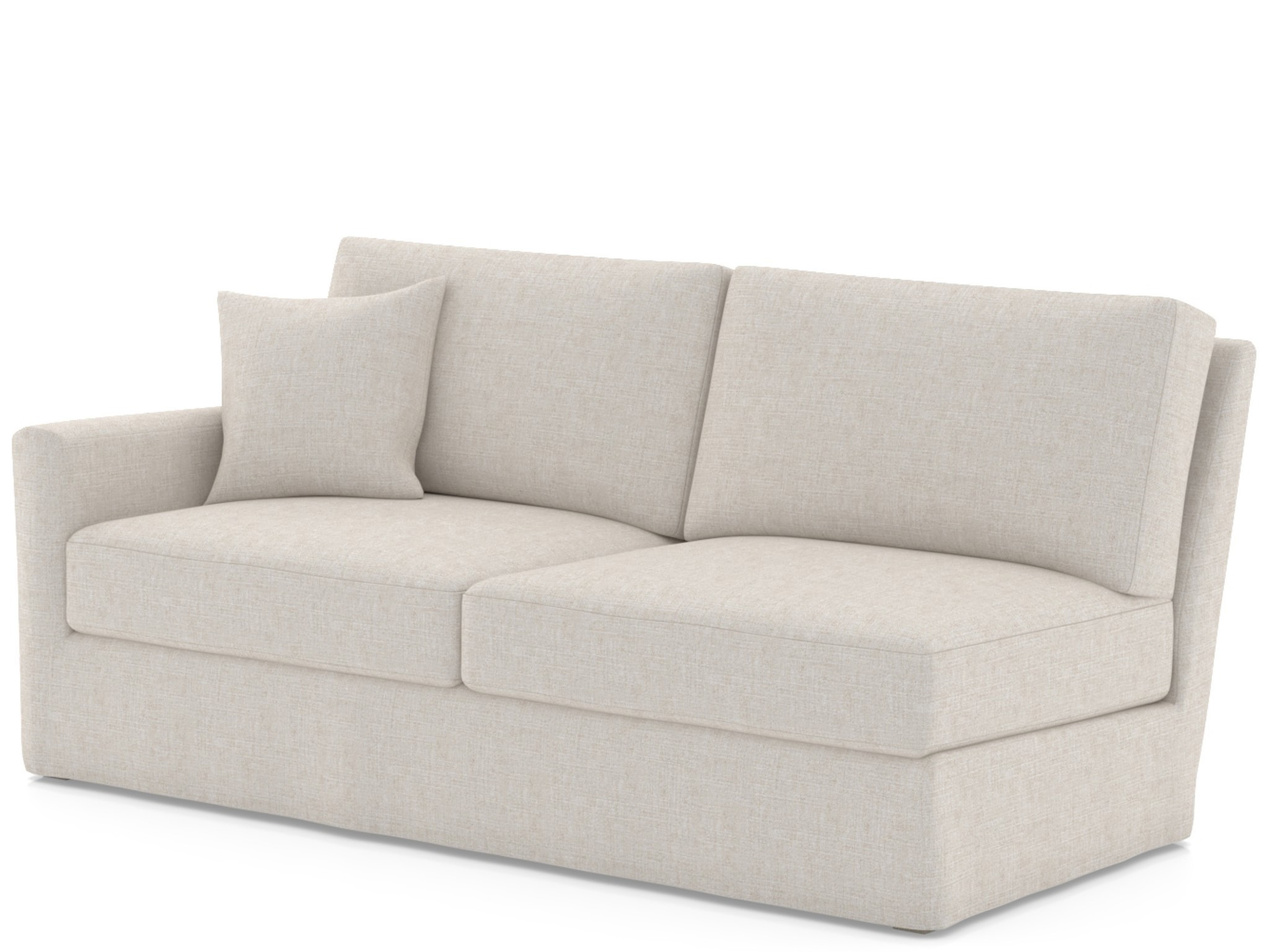 Lennon Slipcover Loveseat LAF - Special Order - Silo with a white background