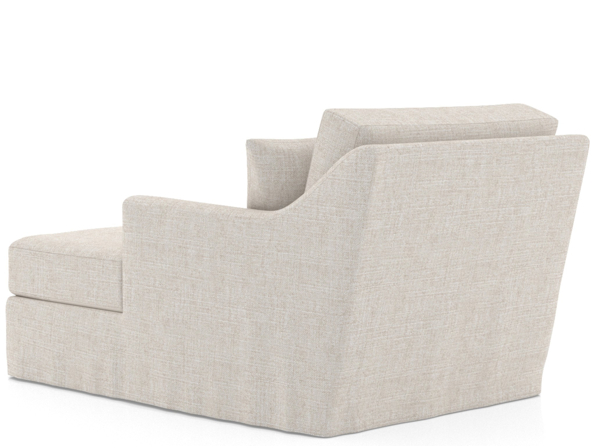 Lennon Slipcover Chaise RAF - Special Order - Silo with a white background