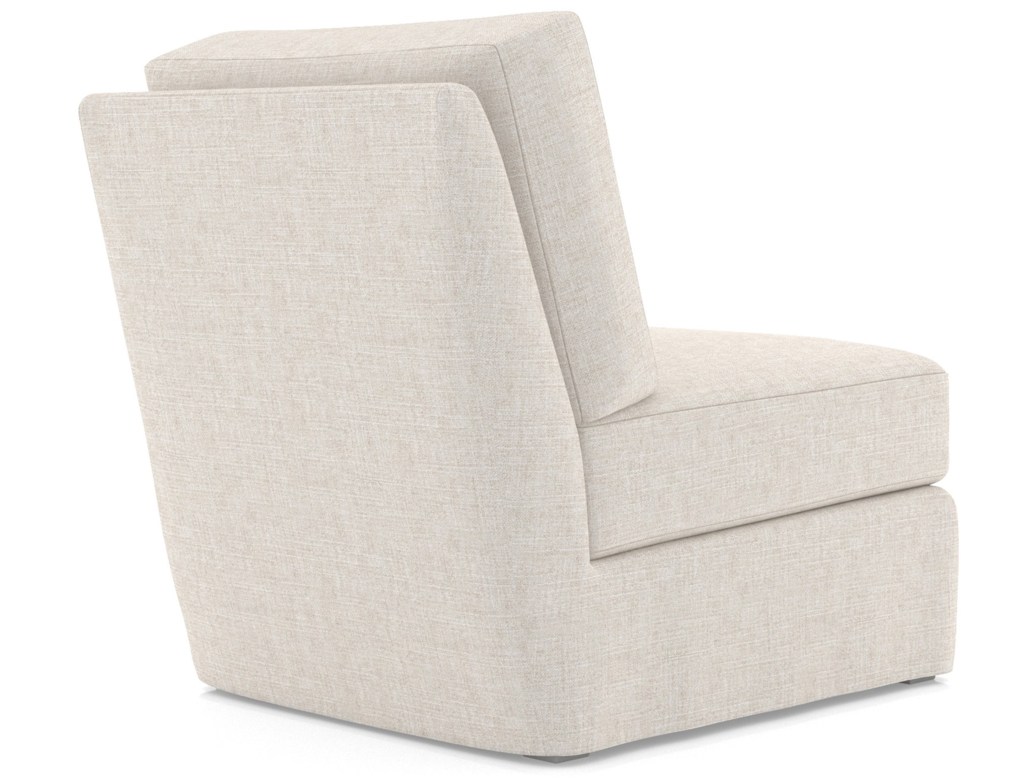 Lennon Slipcover Armless Chair - Special Order - Silo with a white background