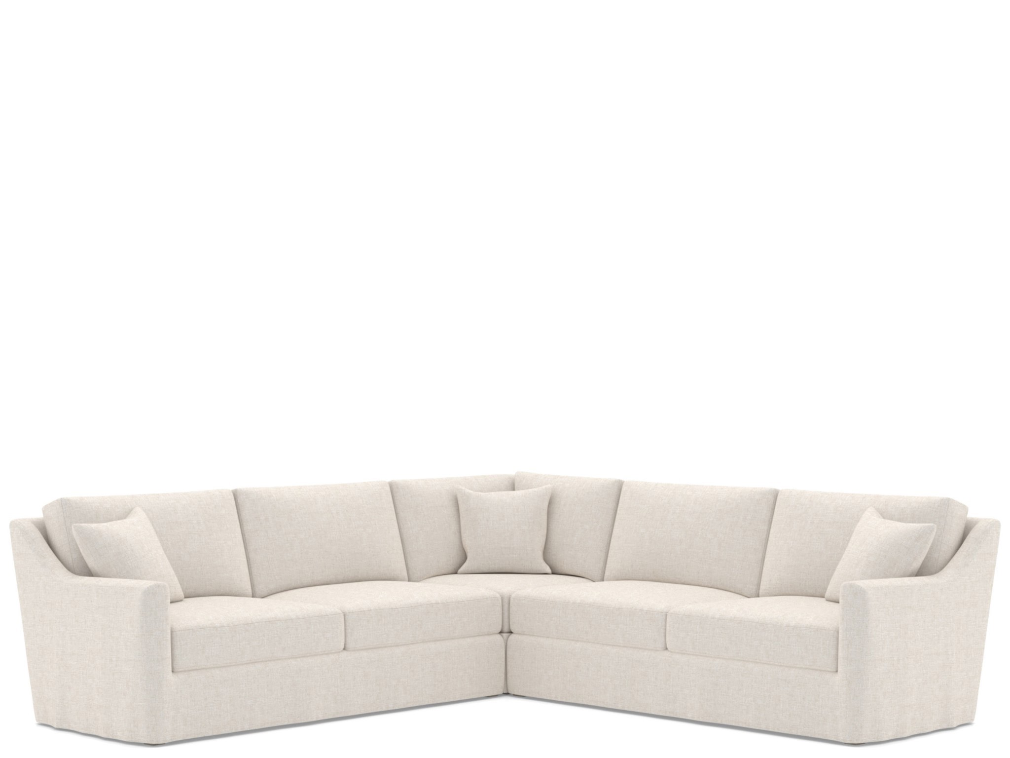 Lennon Slipcover Sectional - Special Order - Silo with a white background