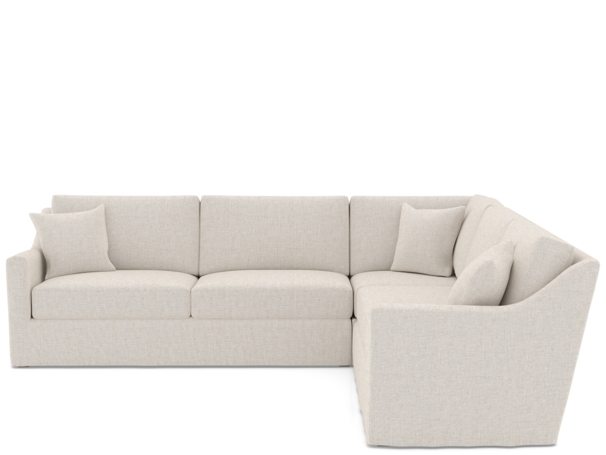 Lennon Slipcover Sectional - Special Order - Silo with a white background