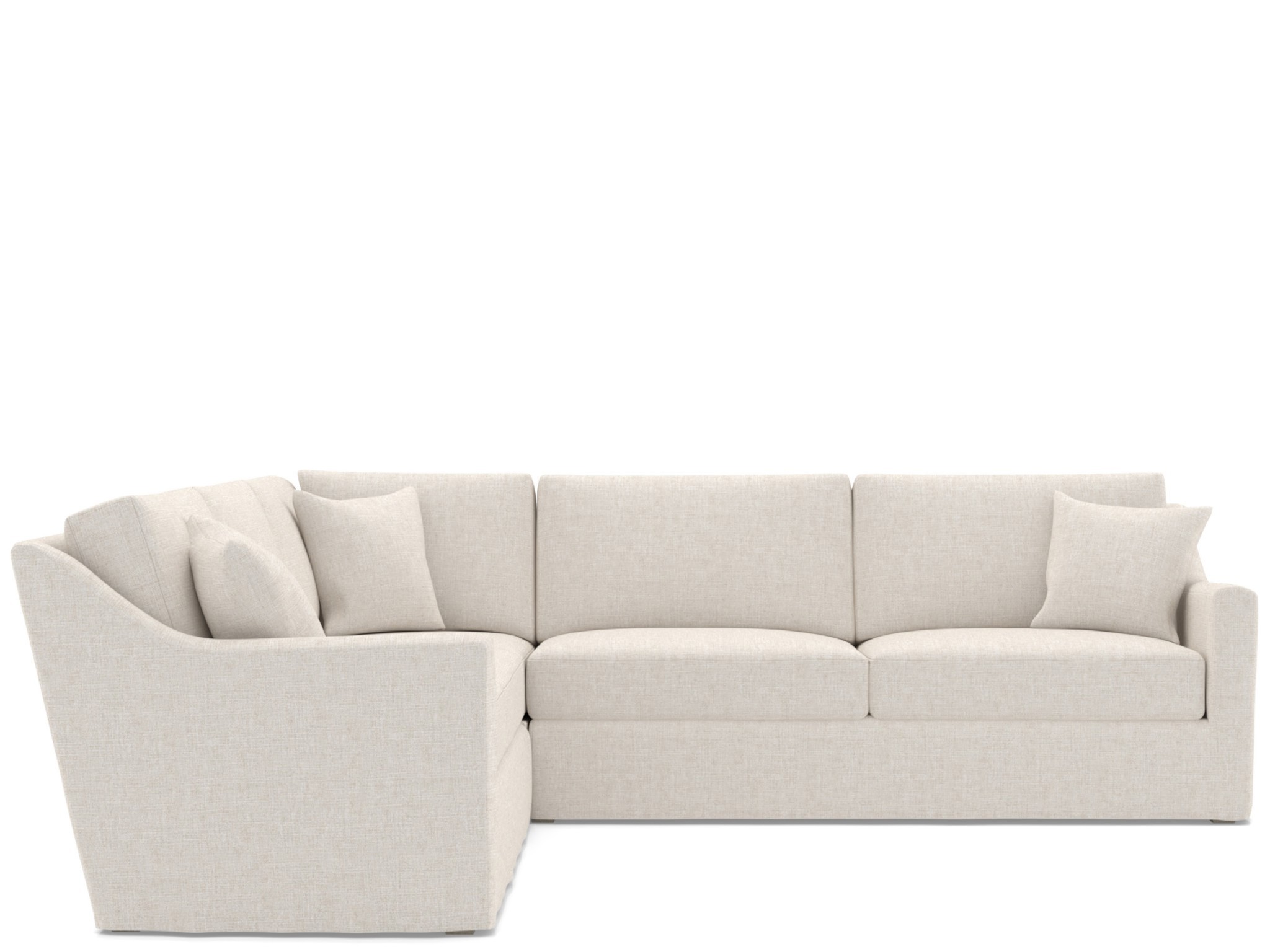 Lennon Slipcover Sectional - Special Order - Silo with a white background