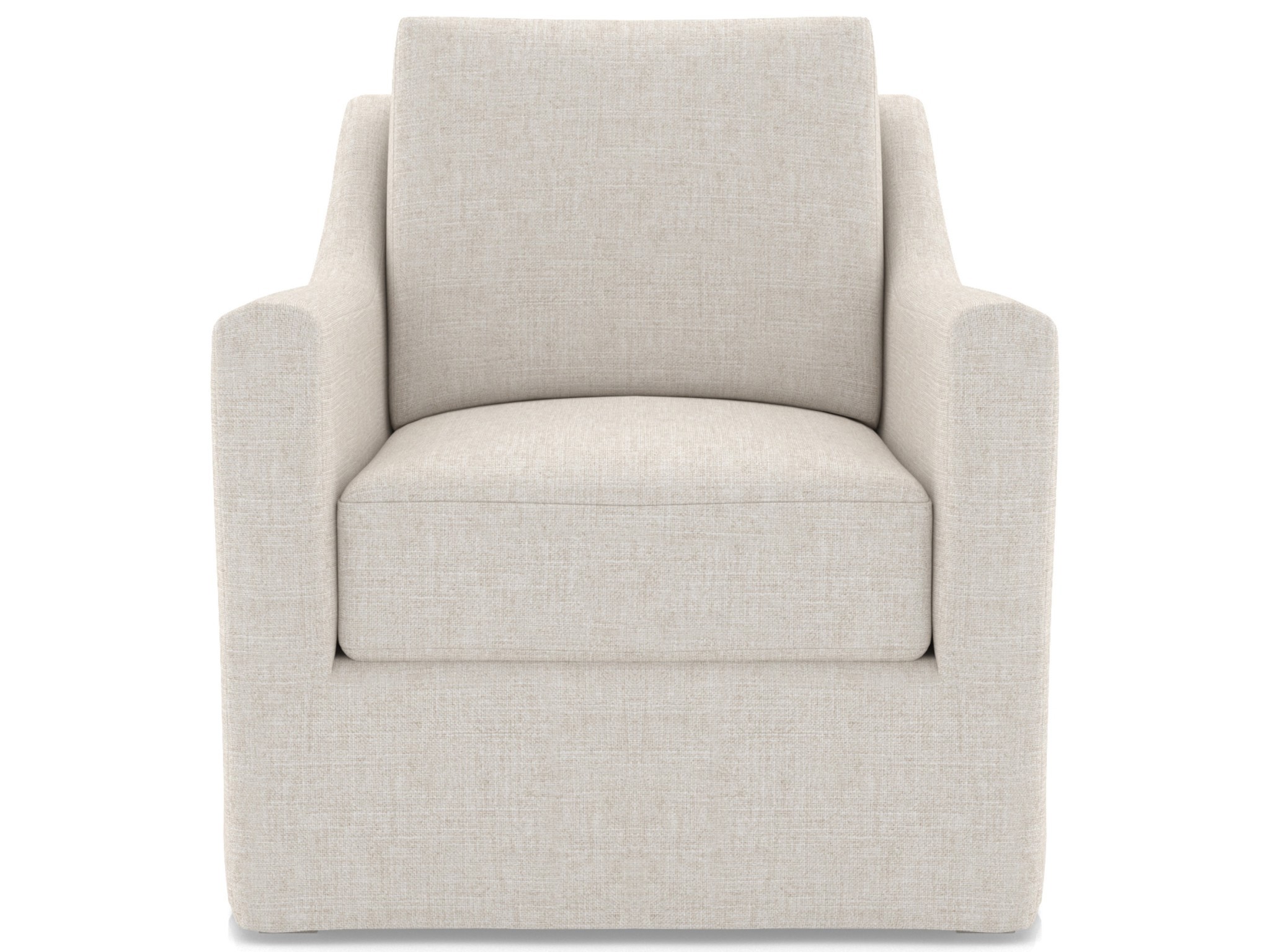 Lennon Slipcover Swivel Chair - Special Order - Silo with a white background