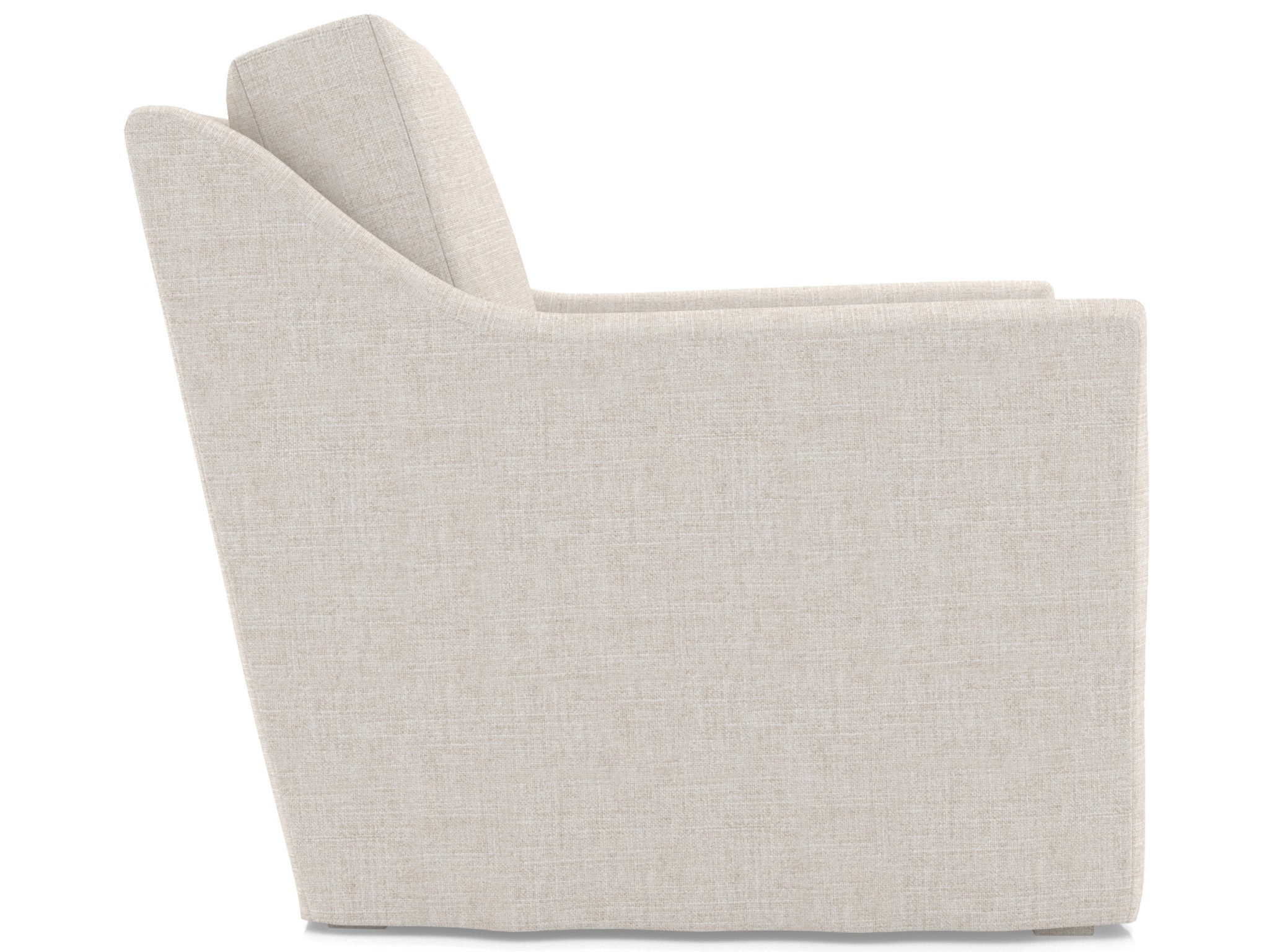 Lennon Slipcover Swivel Chair - Special Order - Silo with a white background