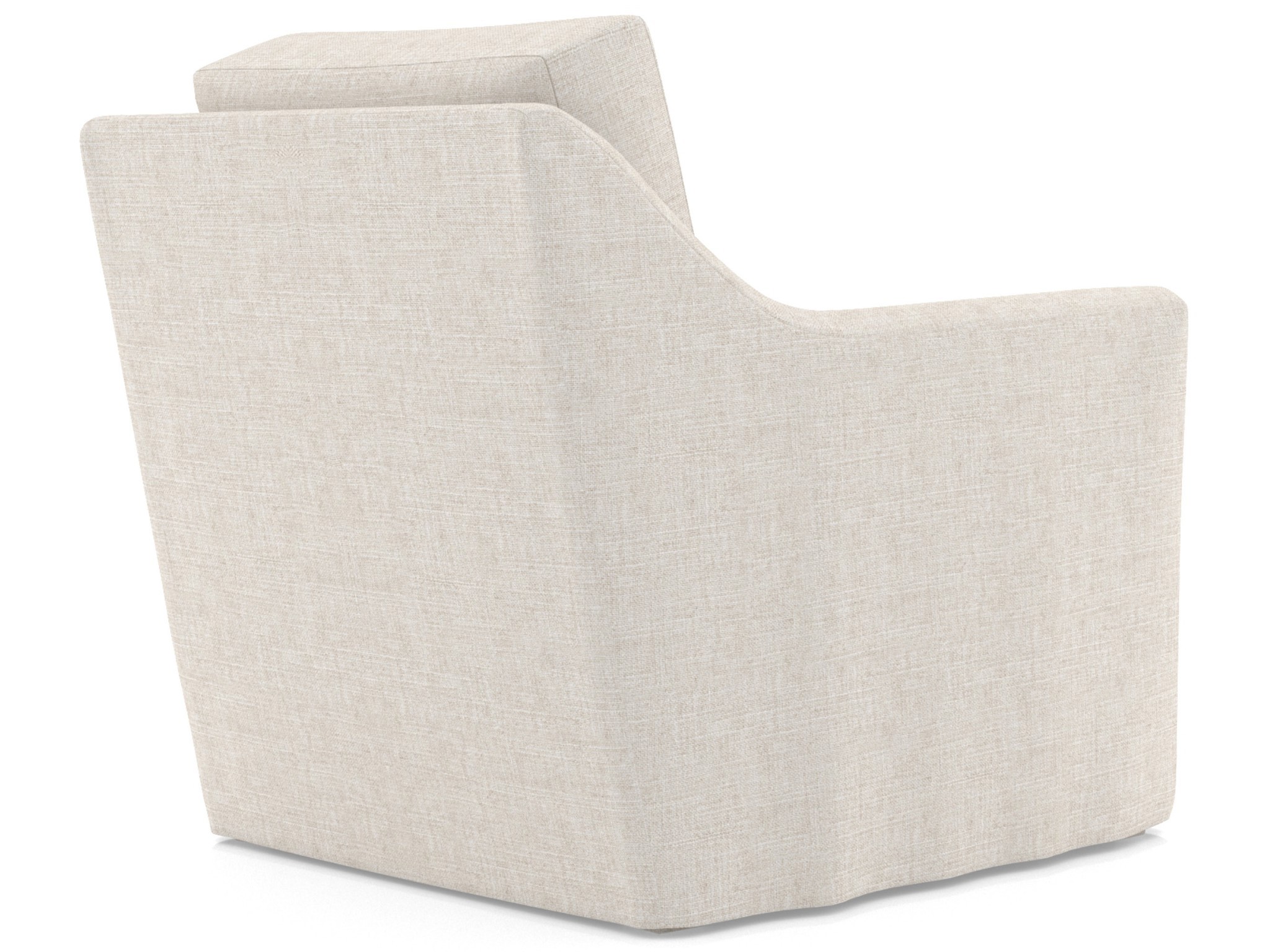 Lennon Slipcover Swivel Chair - Special Order - Silo with a white background