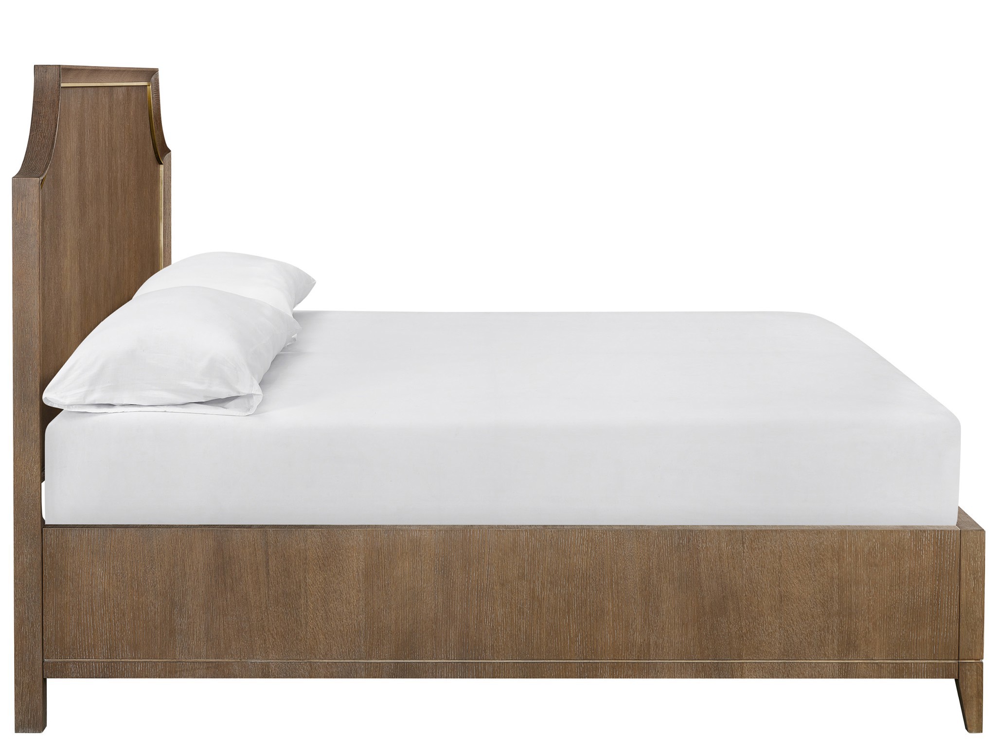 Emerie Panel Bed King - Silo with a white background
