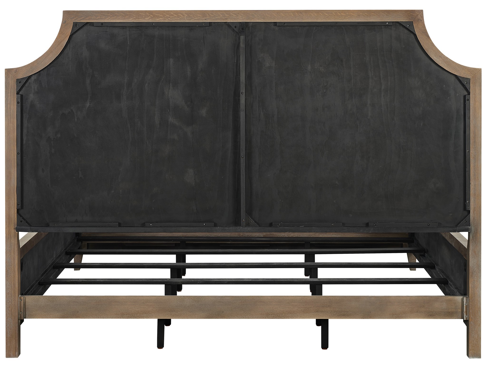 Emerie Panel Bed King - Silo with a white background