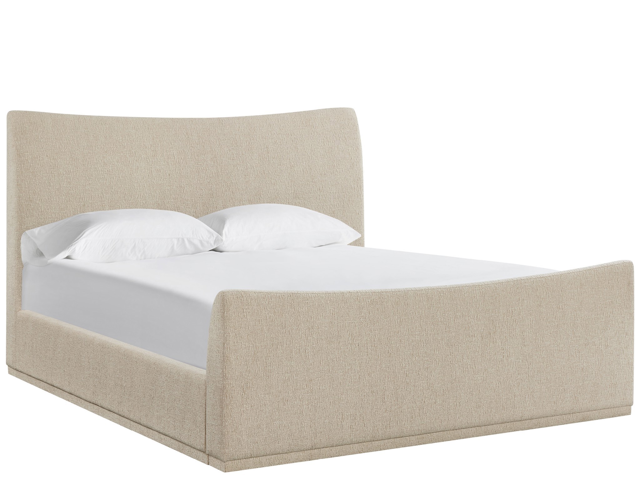 Rowen Upholstered Bed King - Silo with a white background