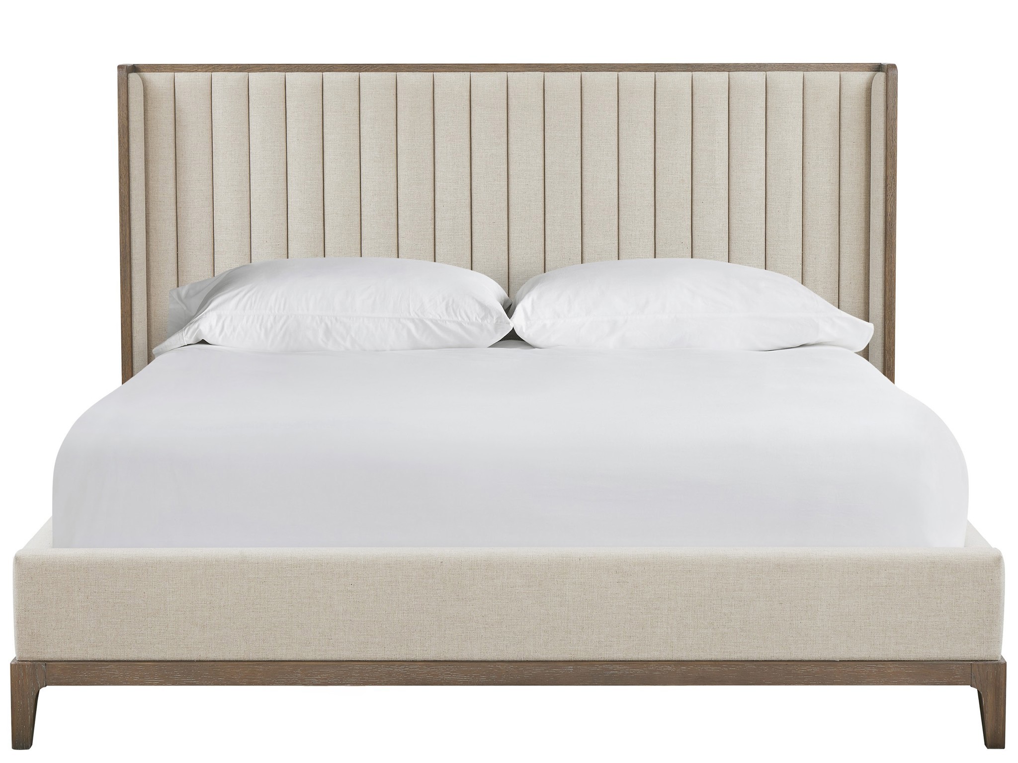 Emerie Upholstered Bed King - Silo with a white background