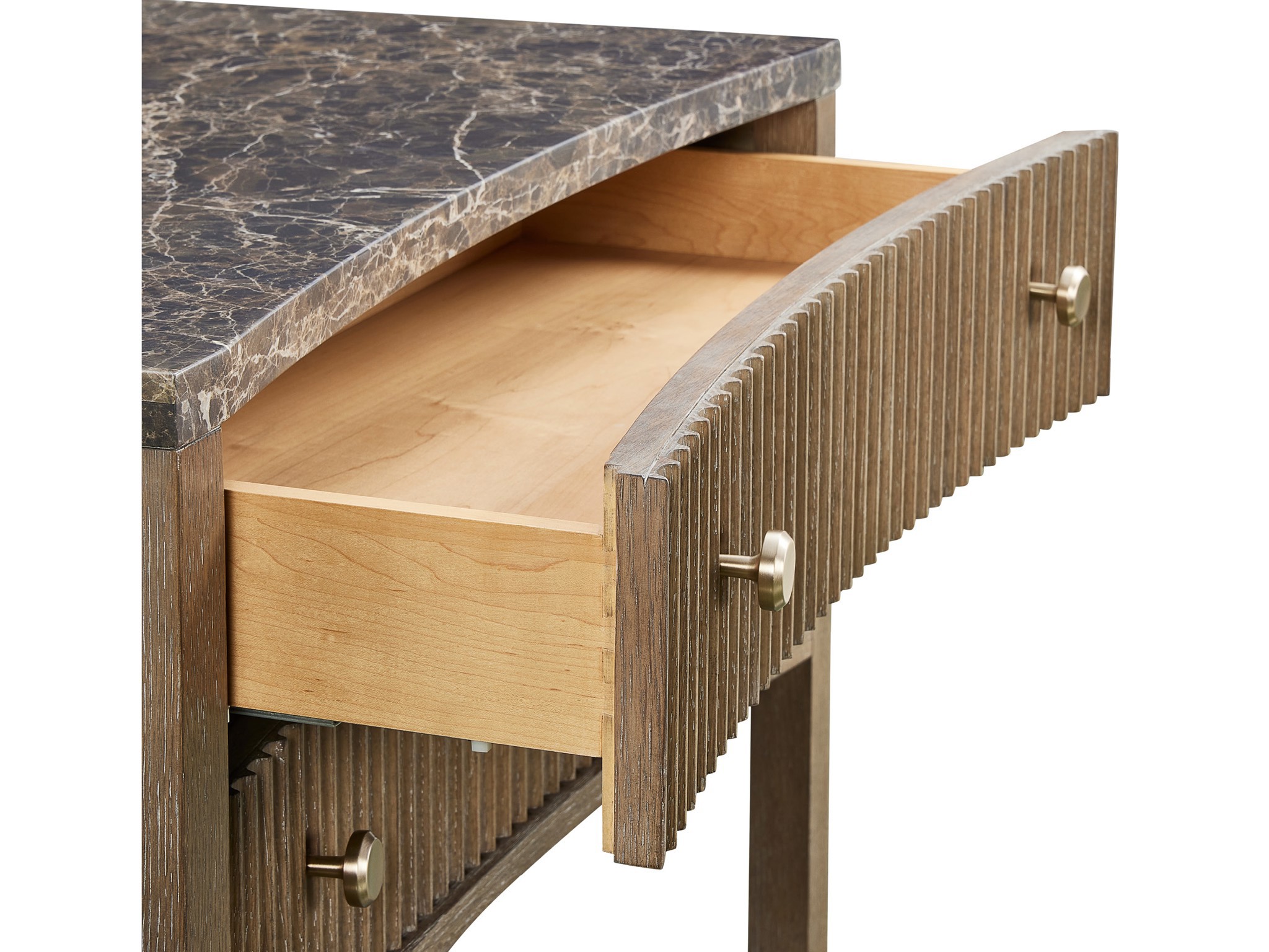 Emperador Nightstand - Silo with a white background