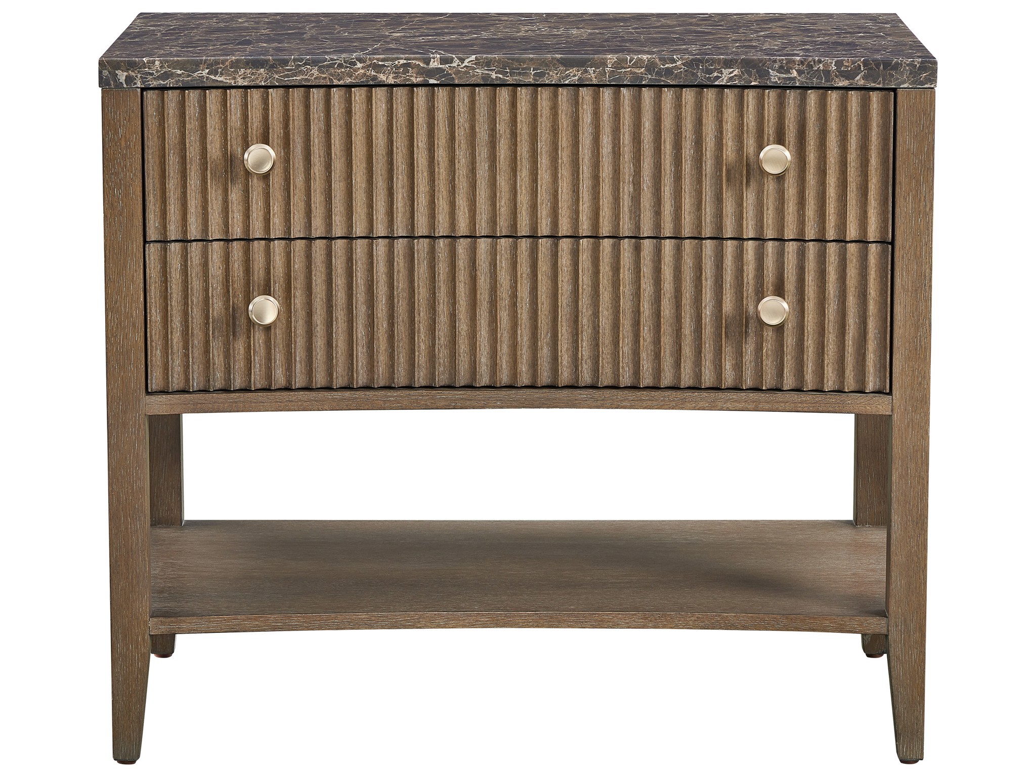 Emperador Nightstand - Silo with a white background