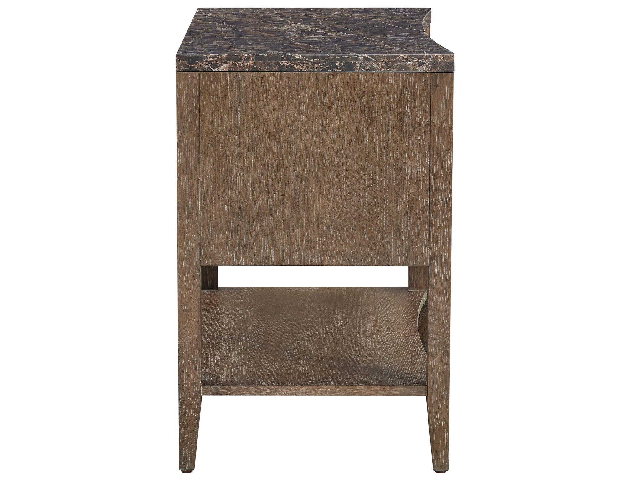 Emperador Nightstand - Silo with a white background