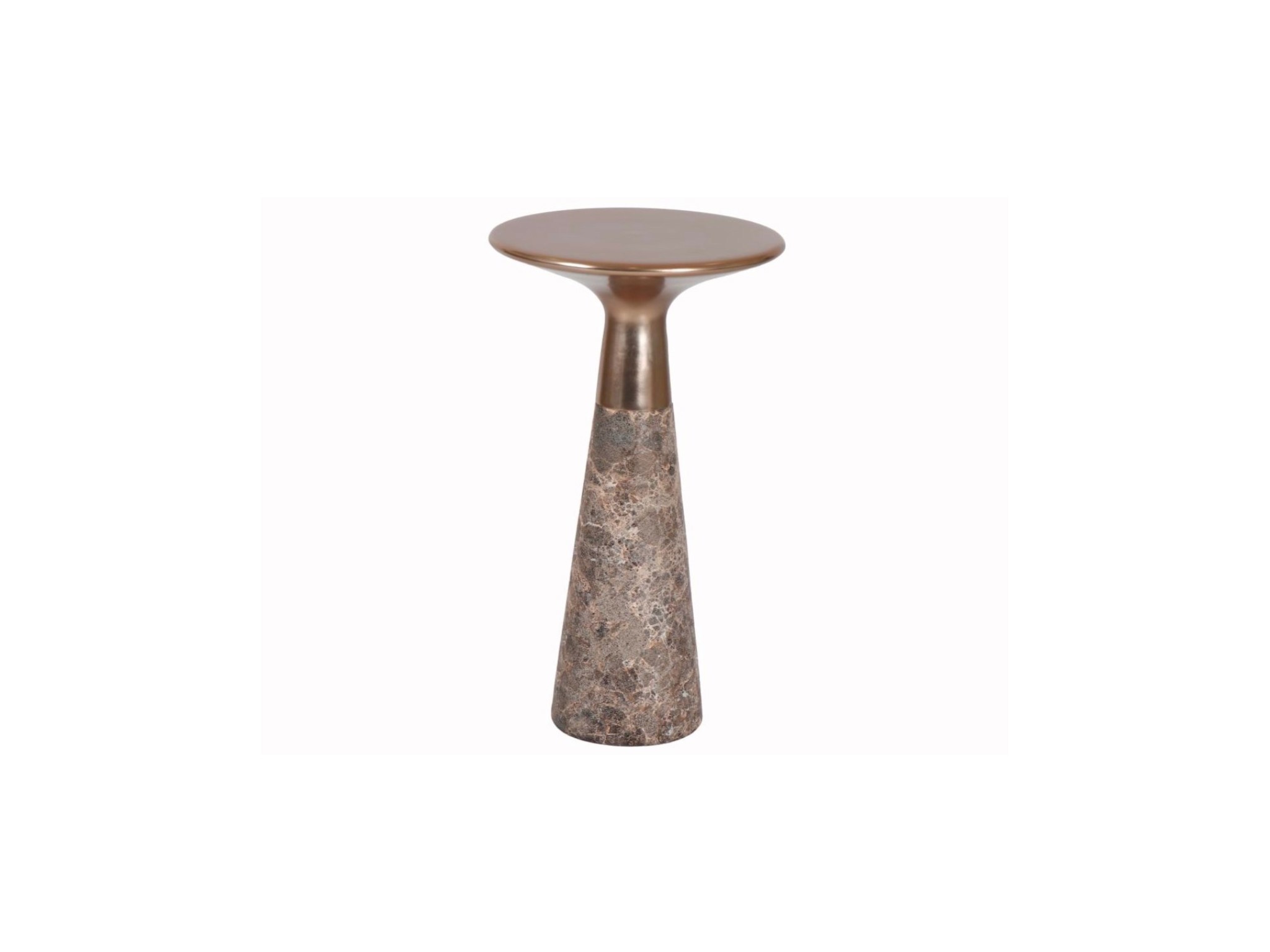 Dark Emperador Table - Silo with a white background
