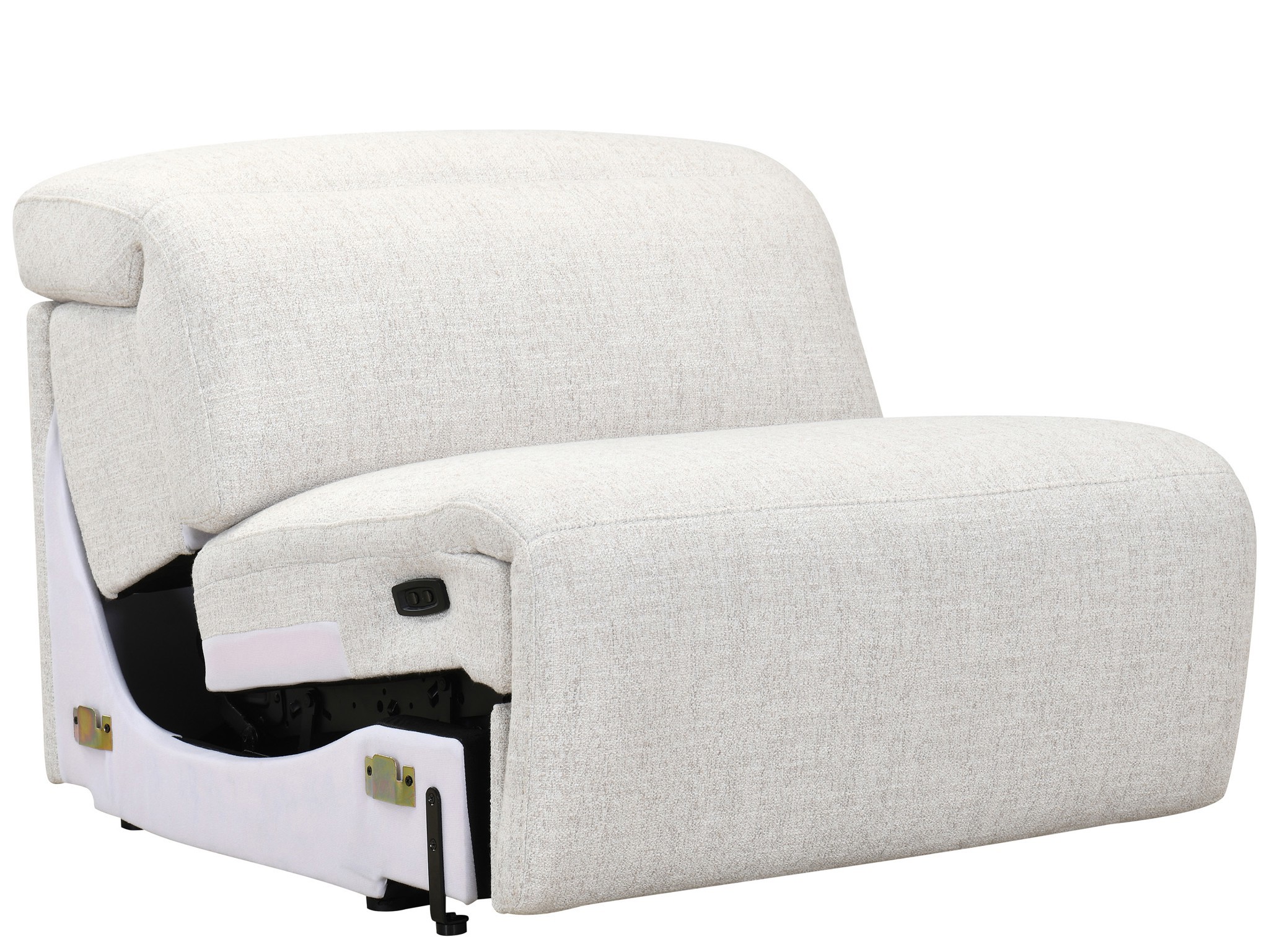 Maddox Armless Recliner - Silo with a white background