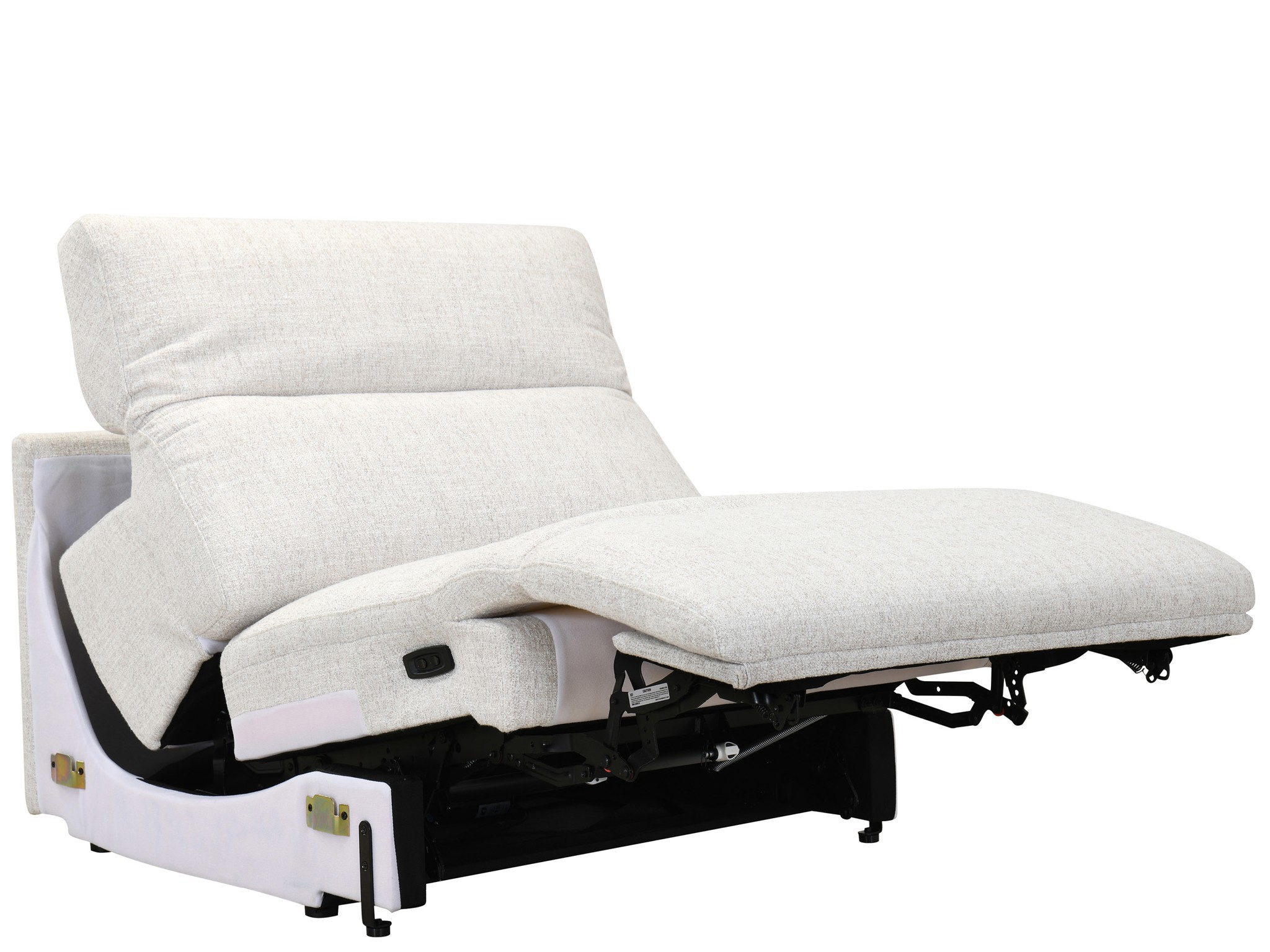Maddox Armless Recliner - Silo with a white background