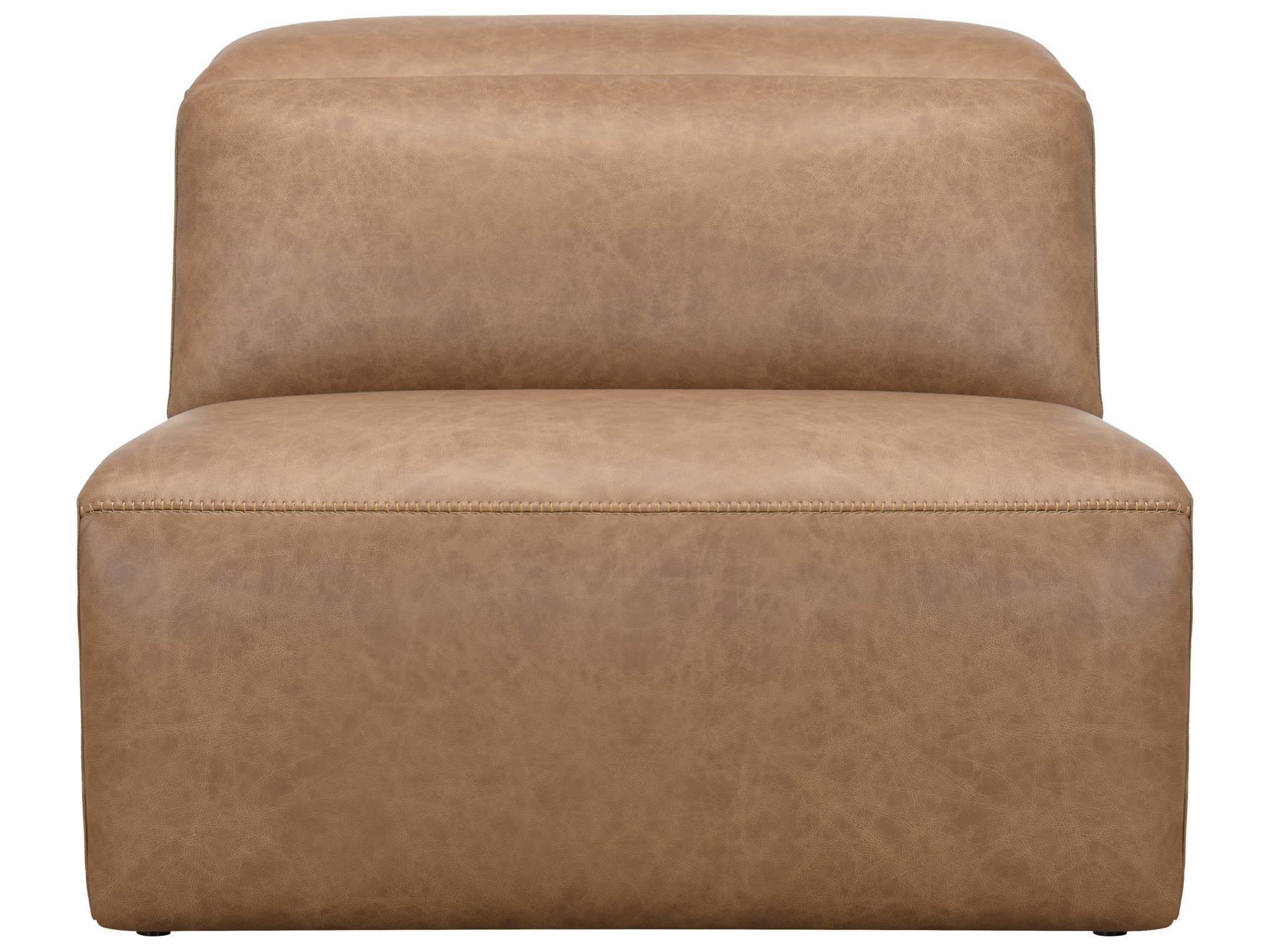 Maddox Armless Recliner - Silo with a white background
