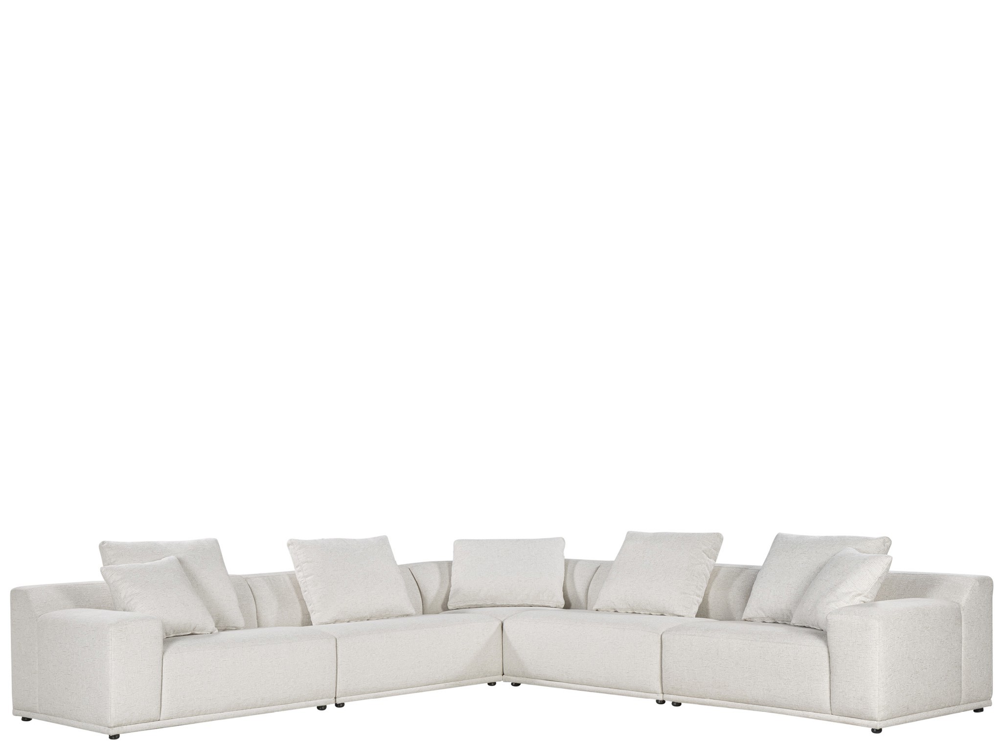 Dawson 5 Pc Sectional - Silo with a white background