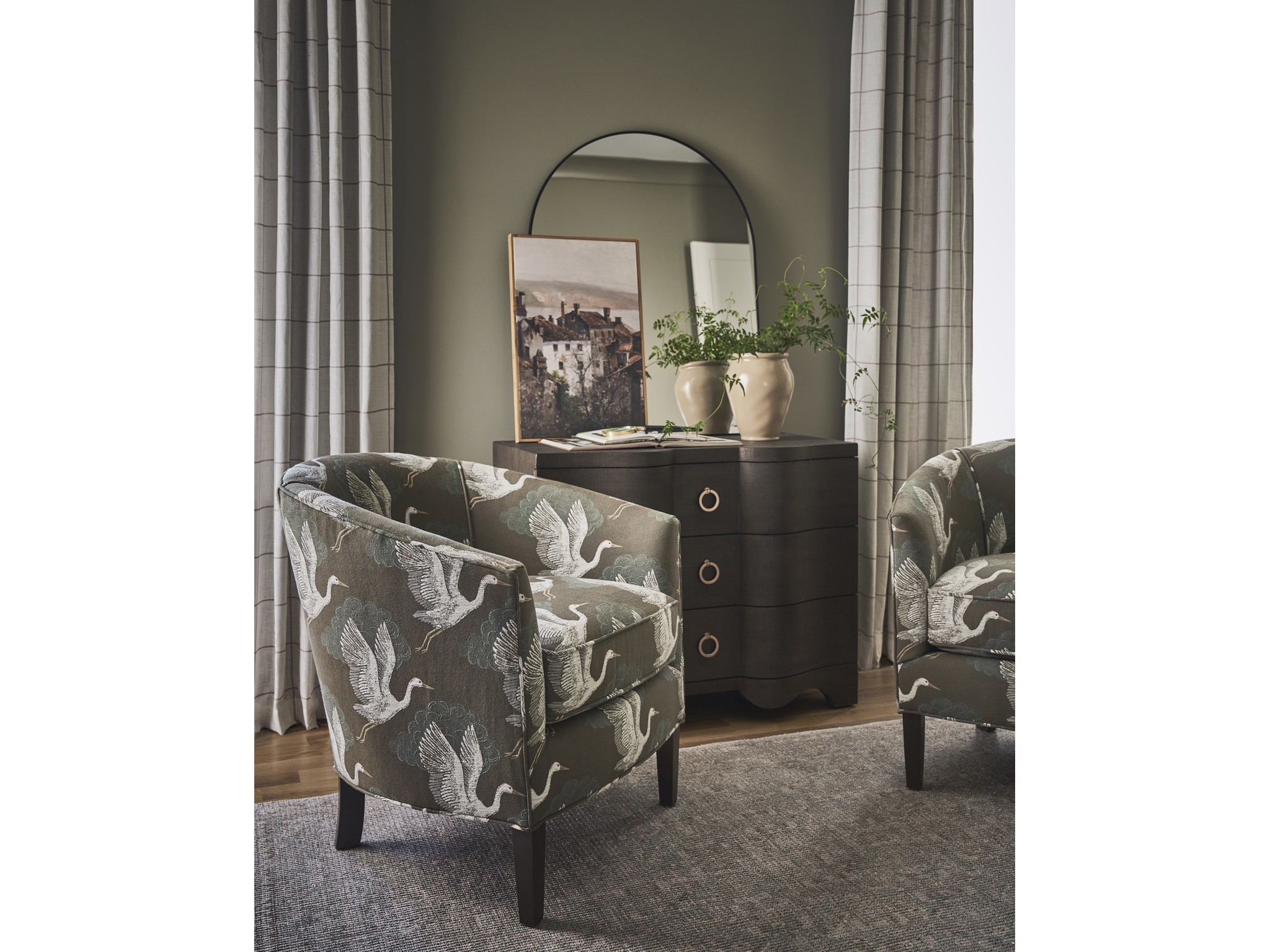 Burke Chair - Special Order - Multiple item room scene