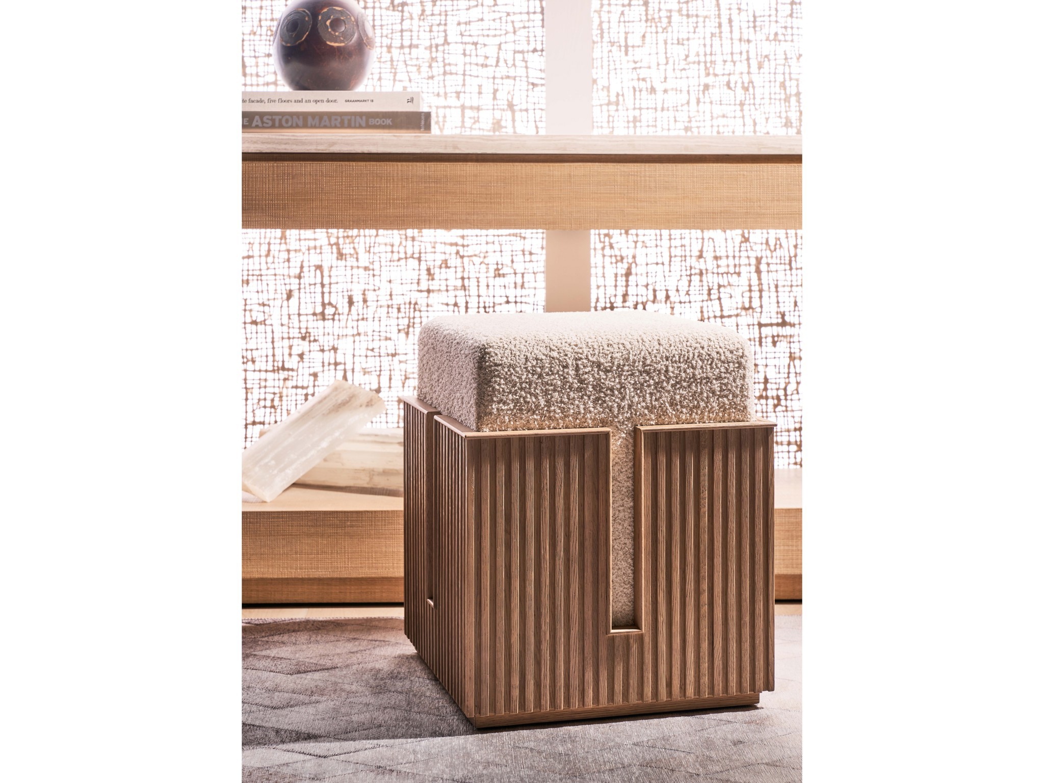 Carmen Bunching Stool - Multiple item room scene