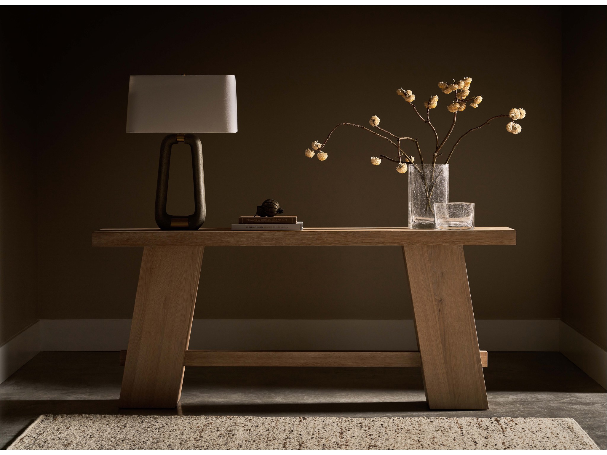 Altitude Console Table - Multiple item room scene