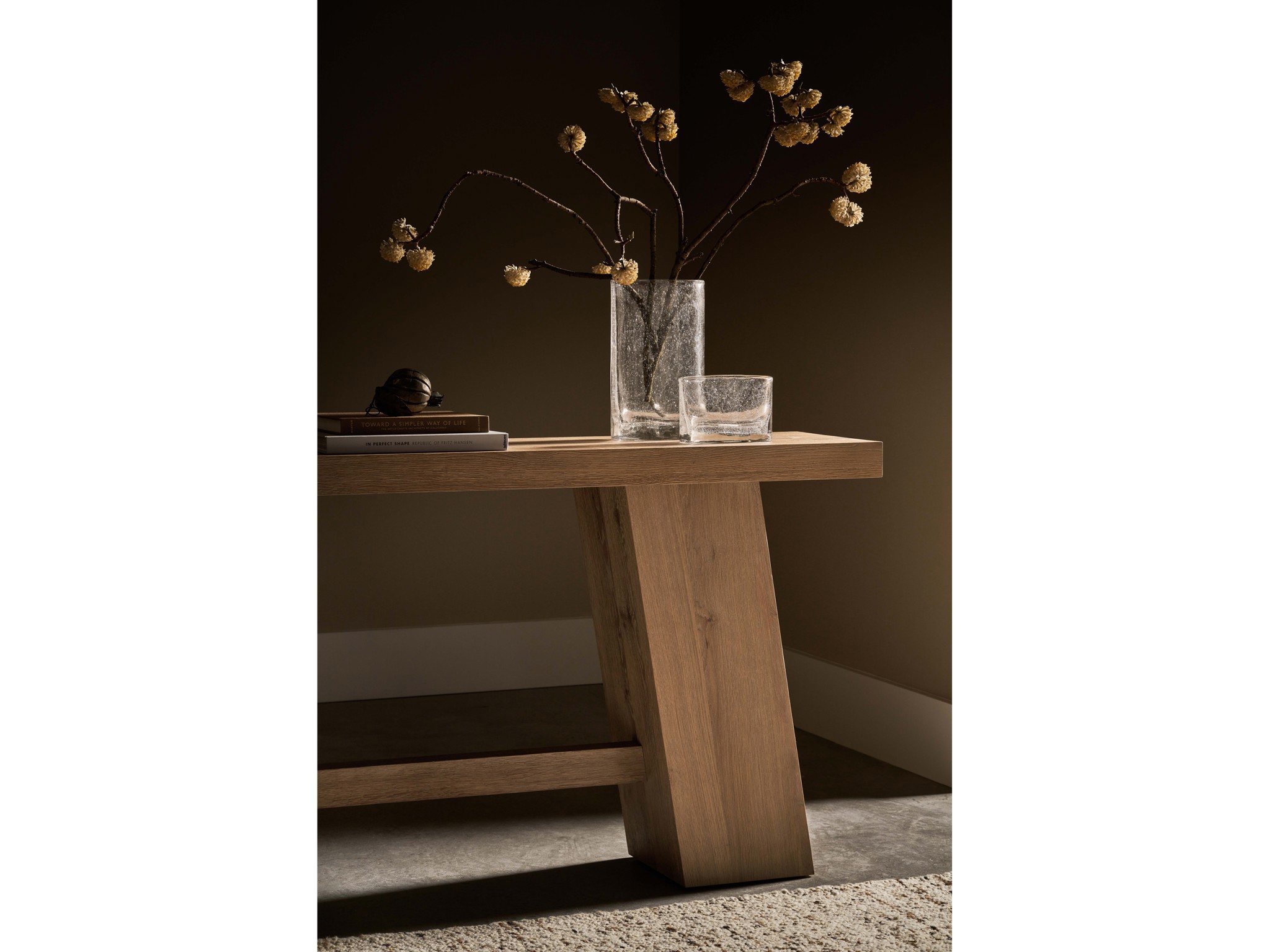 Altitude Console Table - Multiple item room scene