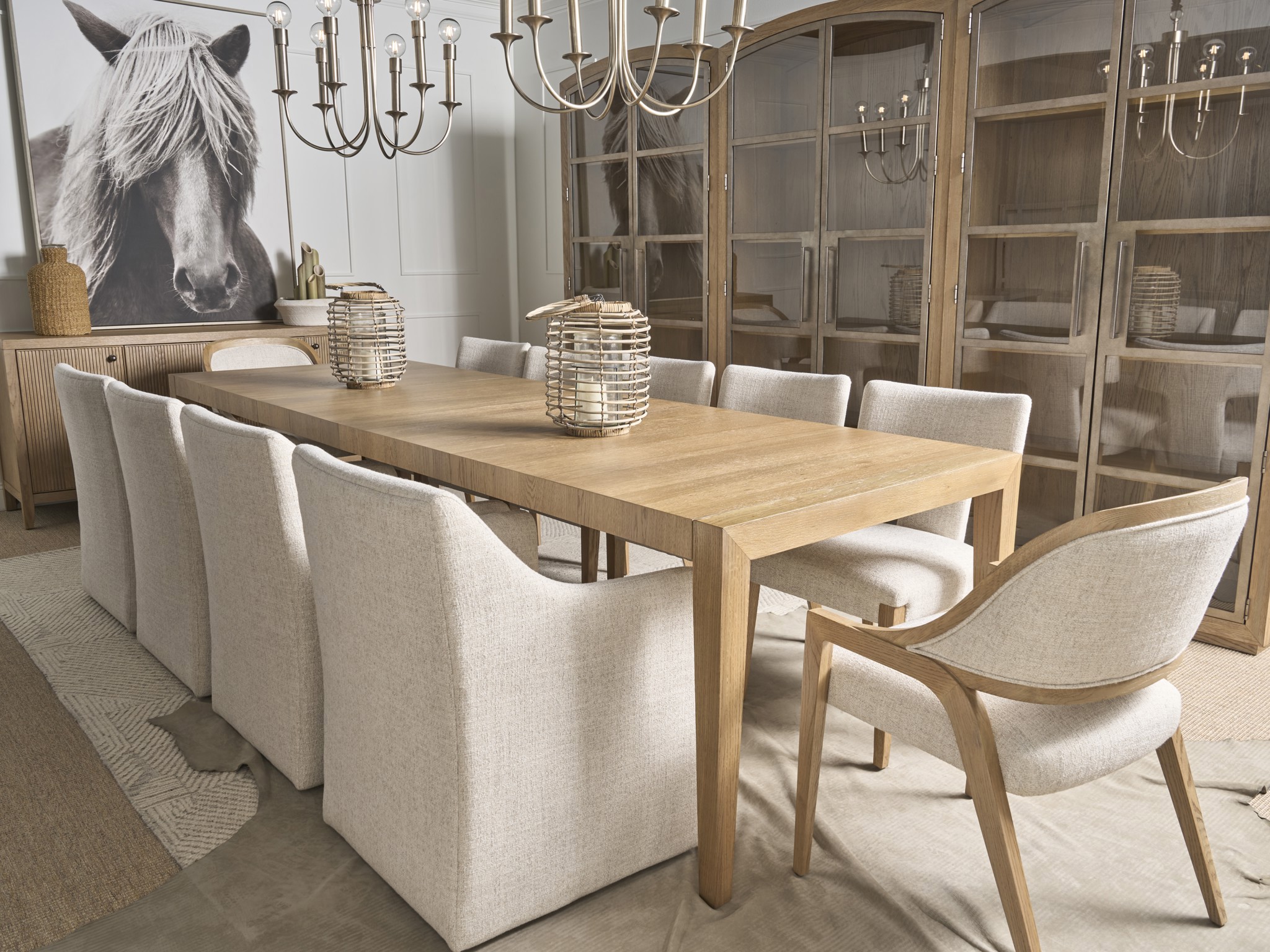 Volpi Dining Table - Multiple item room scene