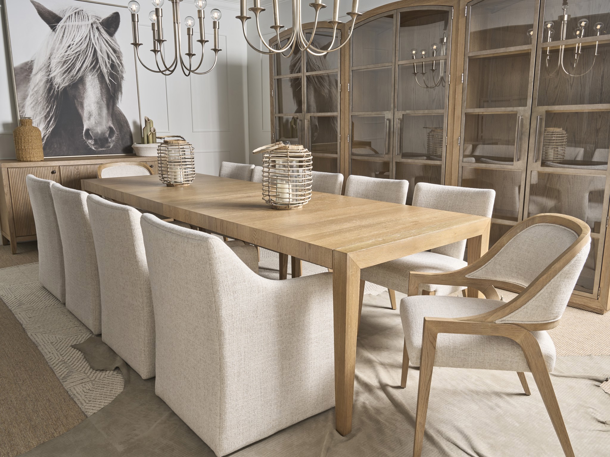 Volpi Dining Table - Multiple item room scene