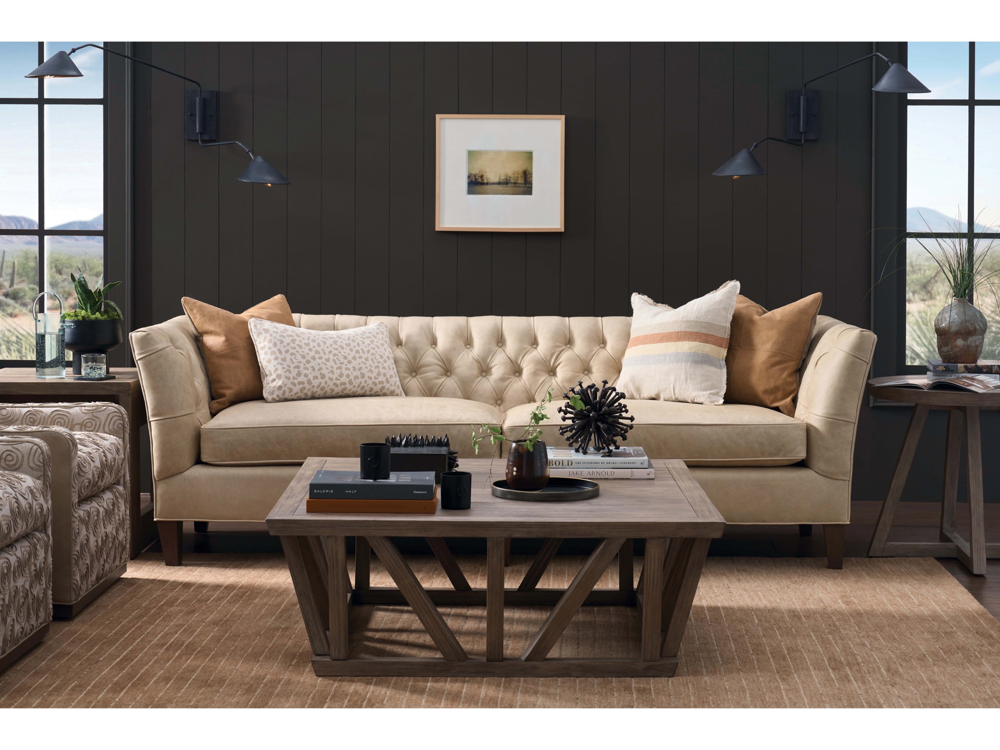 Boulder Square Cocktail Table - Multiple item room scene