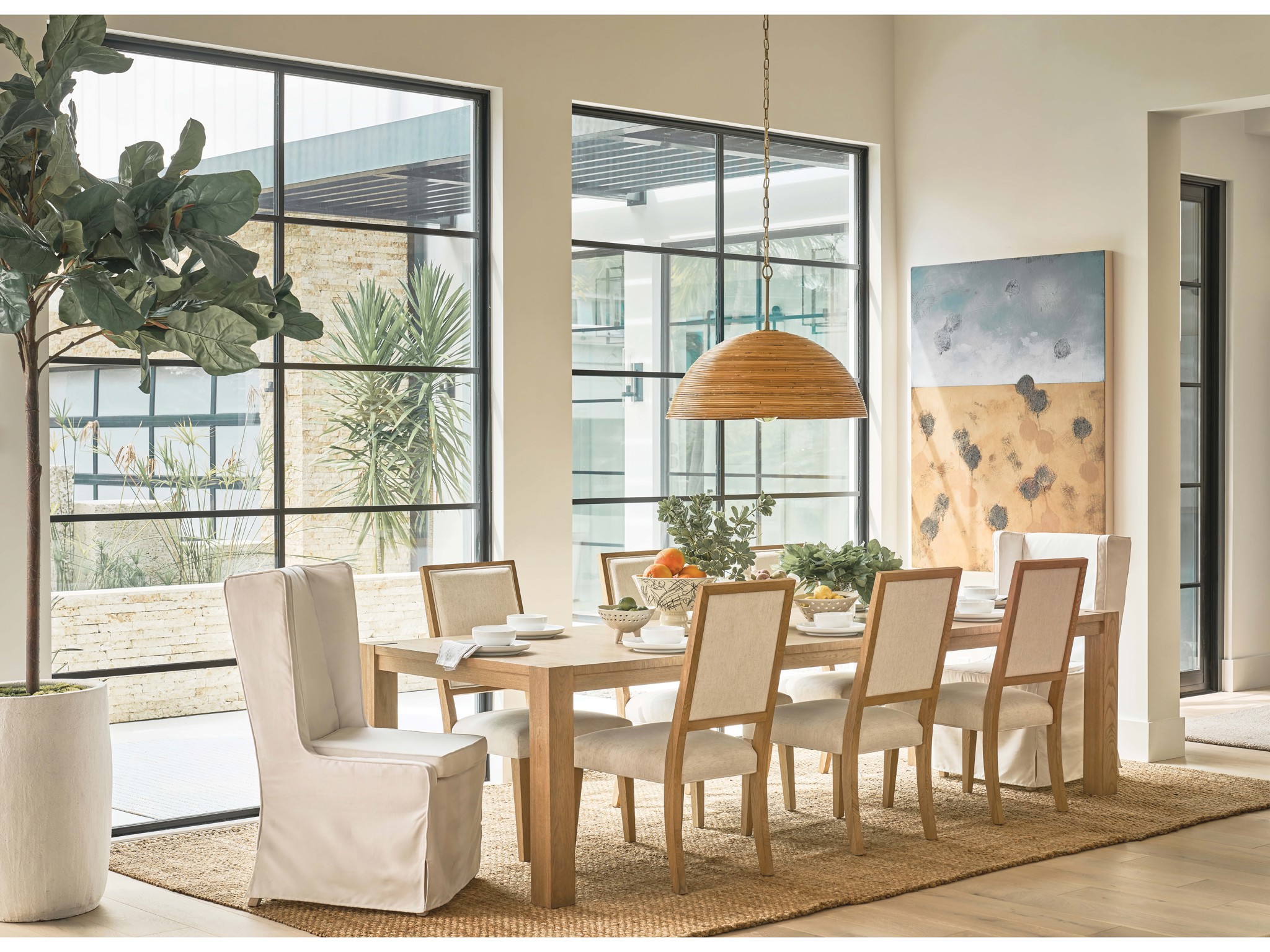 Upholstered Dining Chair - Multiple item room scene