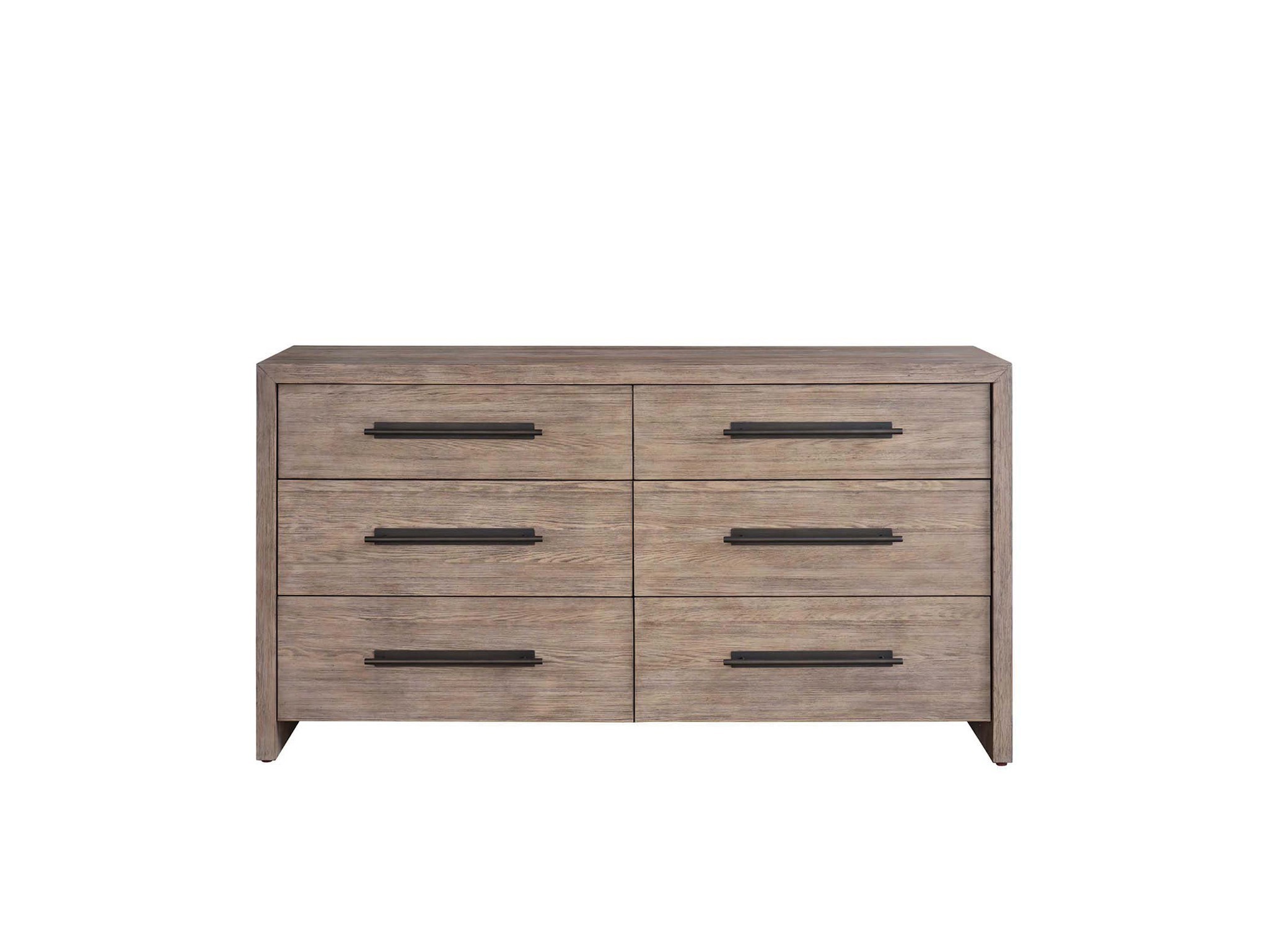 Boulder Six Drawer Dresser - Silo with a white background