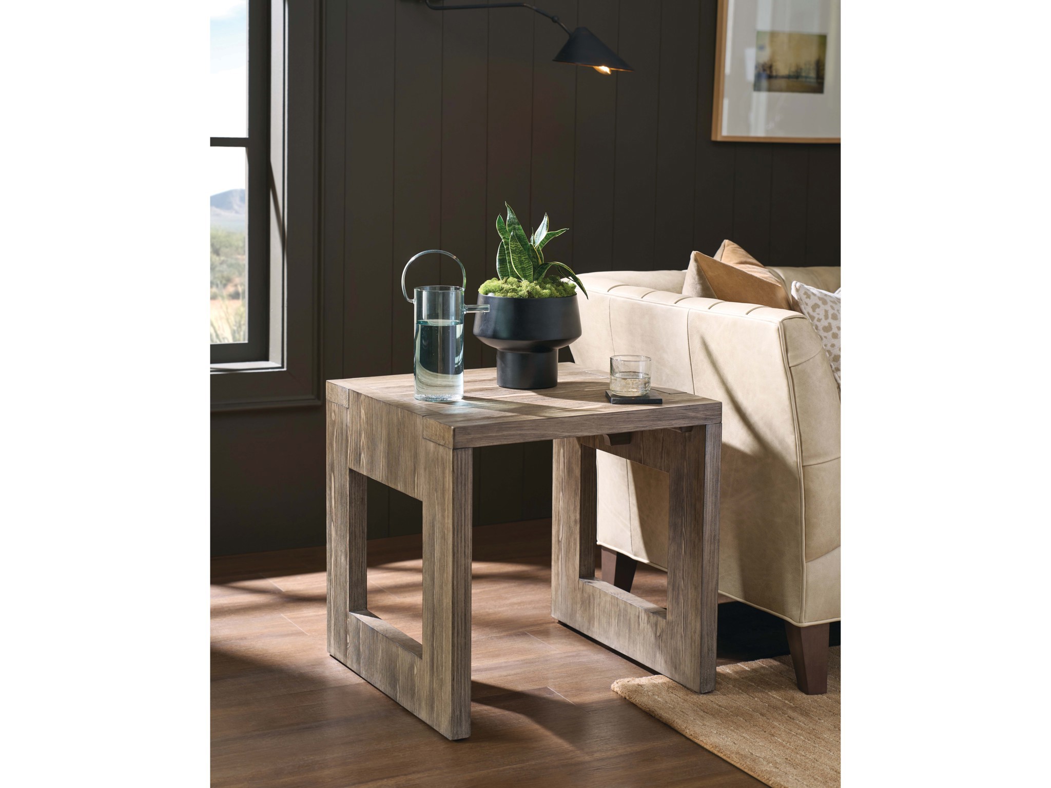 Boulder End Table - Multiple item room scene
