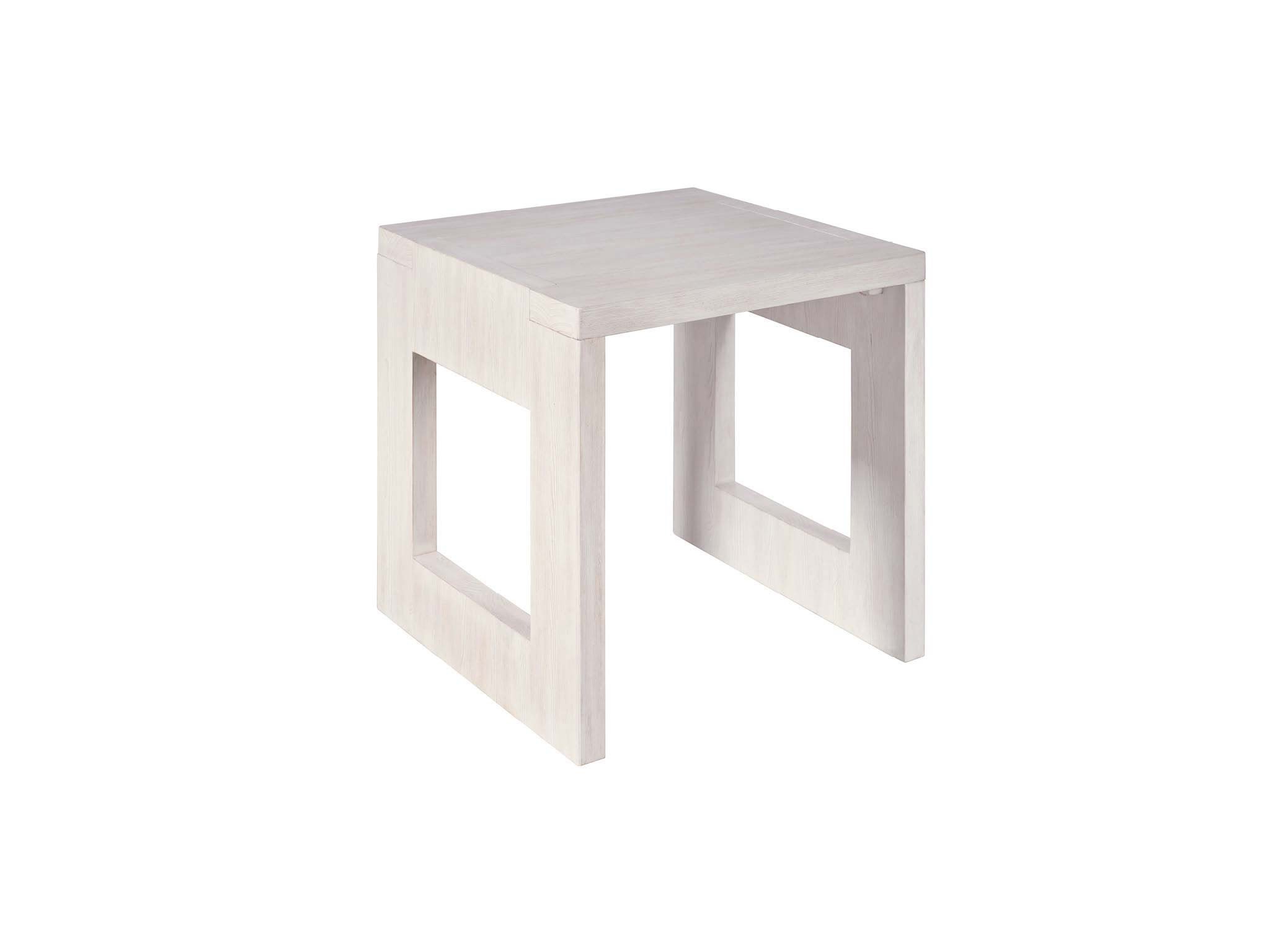 River Rock End Table - Silo with a white background