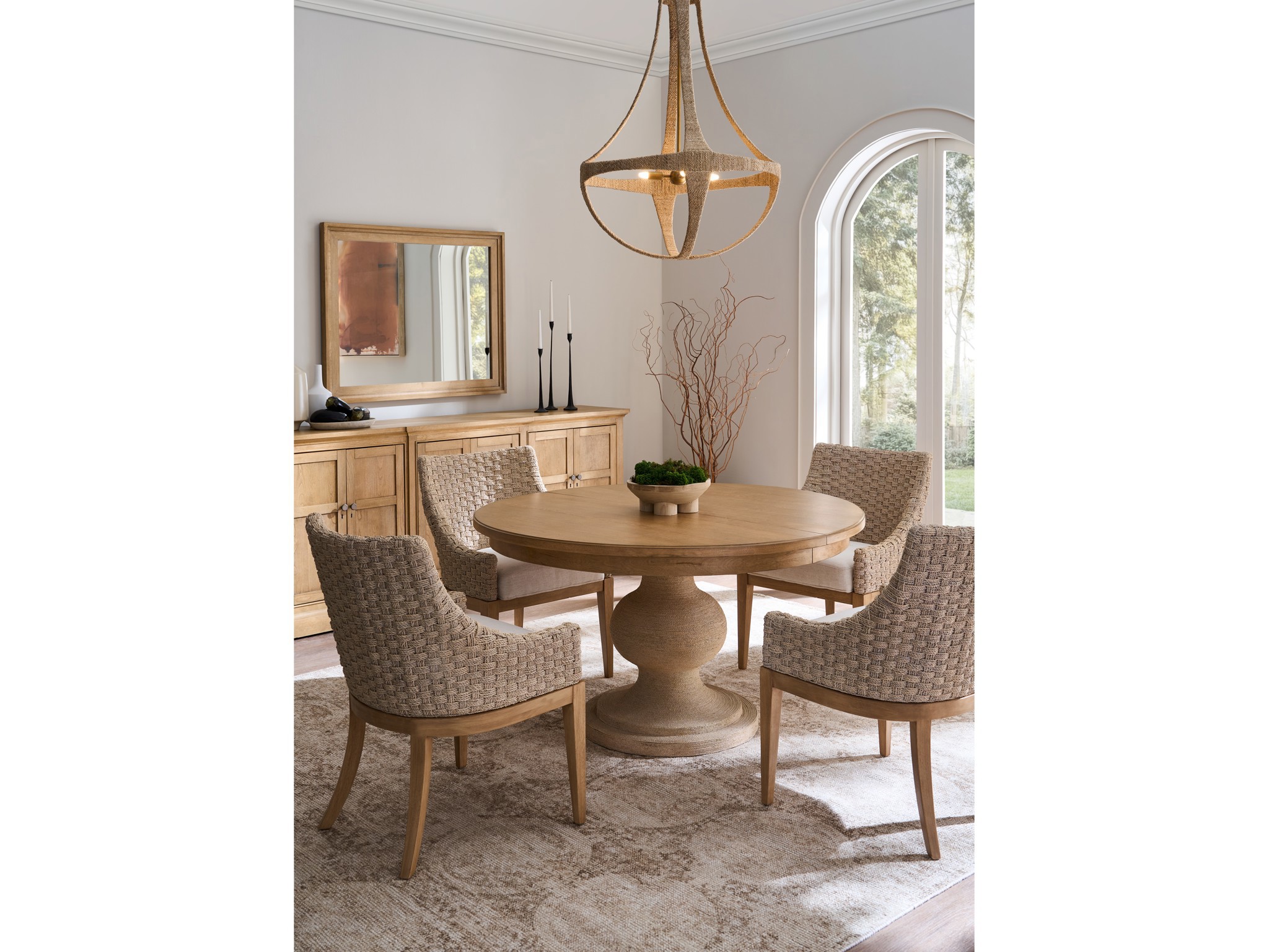 Brindle Woven Chair - Multiple item room scene