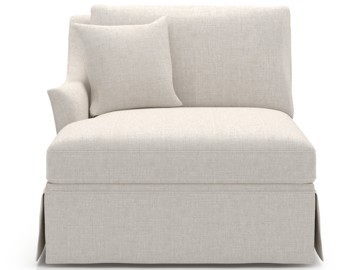 Henri Skirted Chaise LAF - Special Order