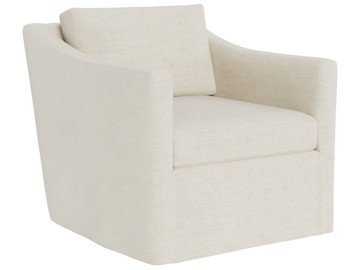 Asher Slipcover Swivel Chair - Special Order