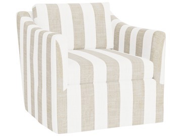 Asher Slipcover Swivel Chair Outdoor-Special Order