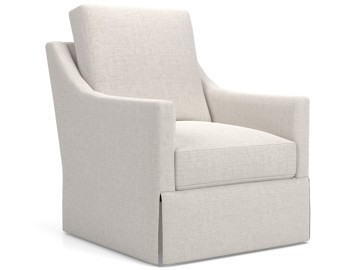 Asher Skirted Tall Swivel Chair - Special Order