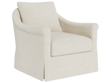 Rowan Skirted Swivel Chair - Special Order