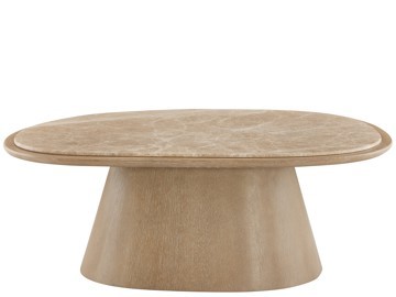 Large Light Emperador Table